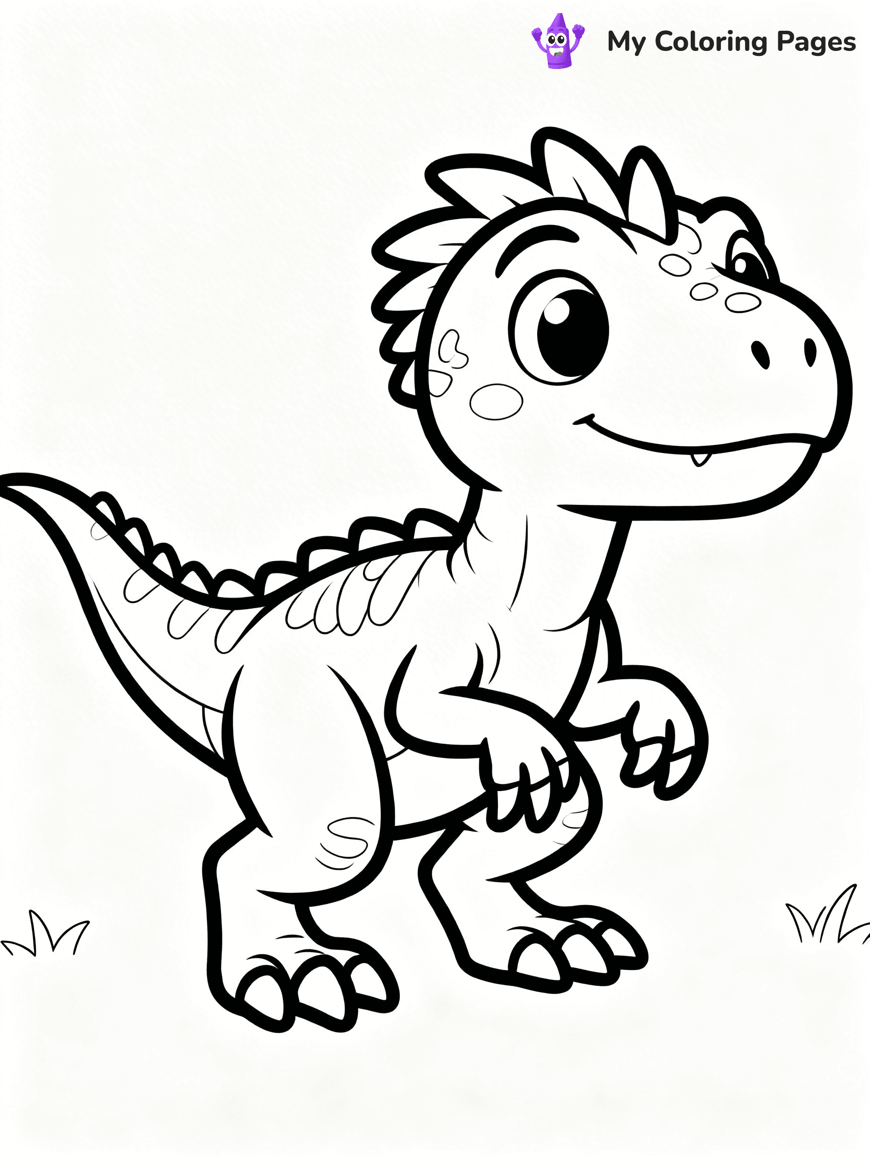 Dinosaur Coloring Pages Preschool - 24