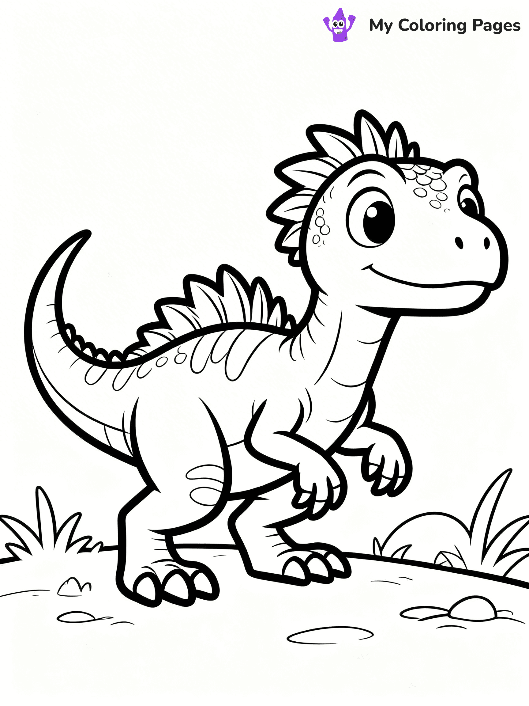 Dinosaur Coloring Pages Preschool - 23