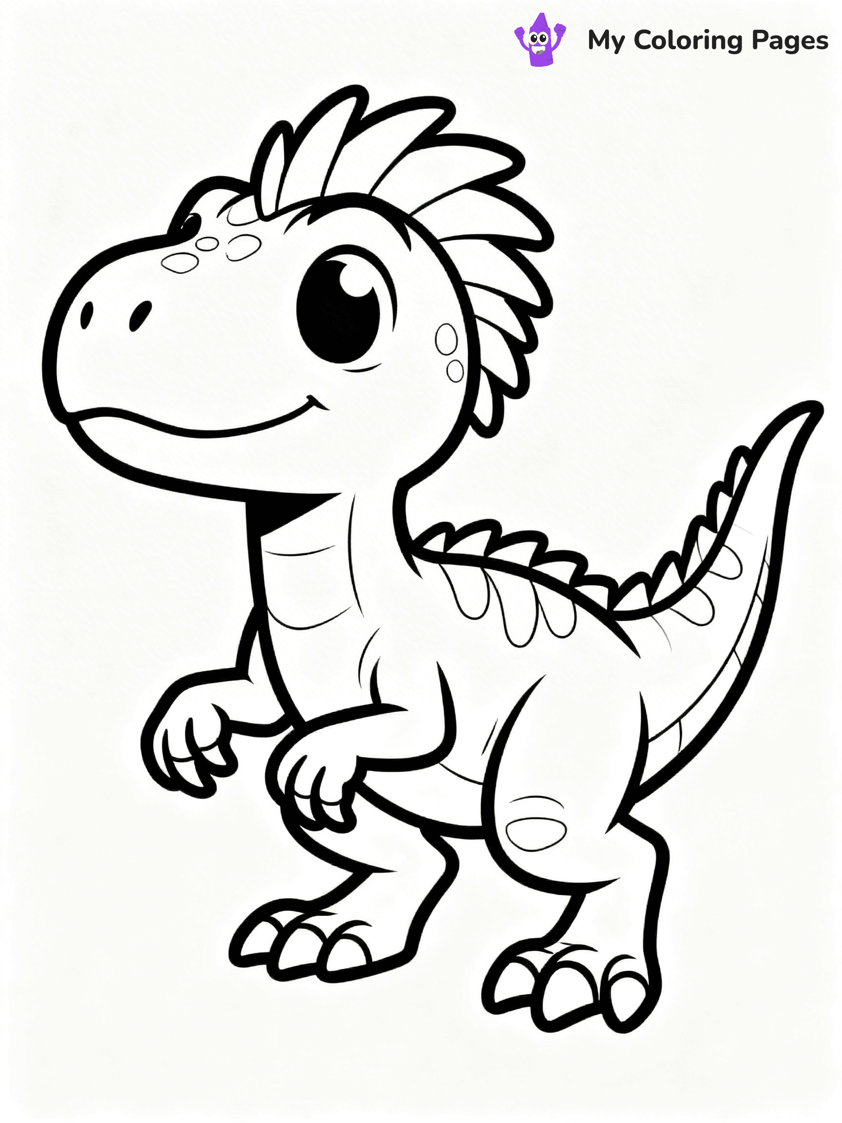 Dinosaur Coloring Pages Preschool - 17