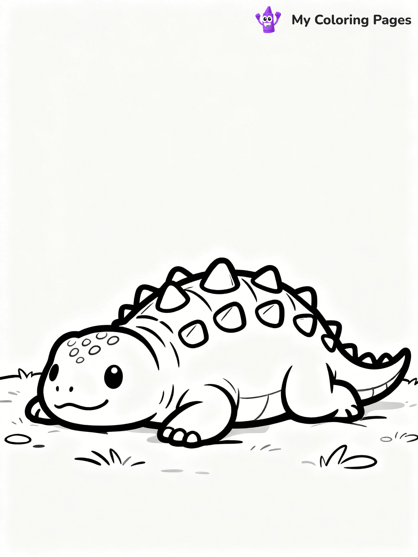 Dinosaur Coloring Pages Preschool - 9