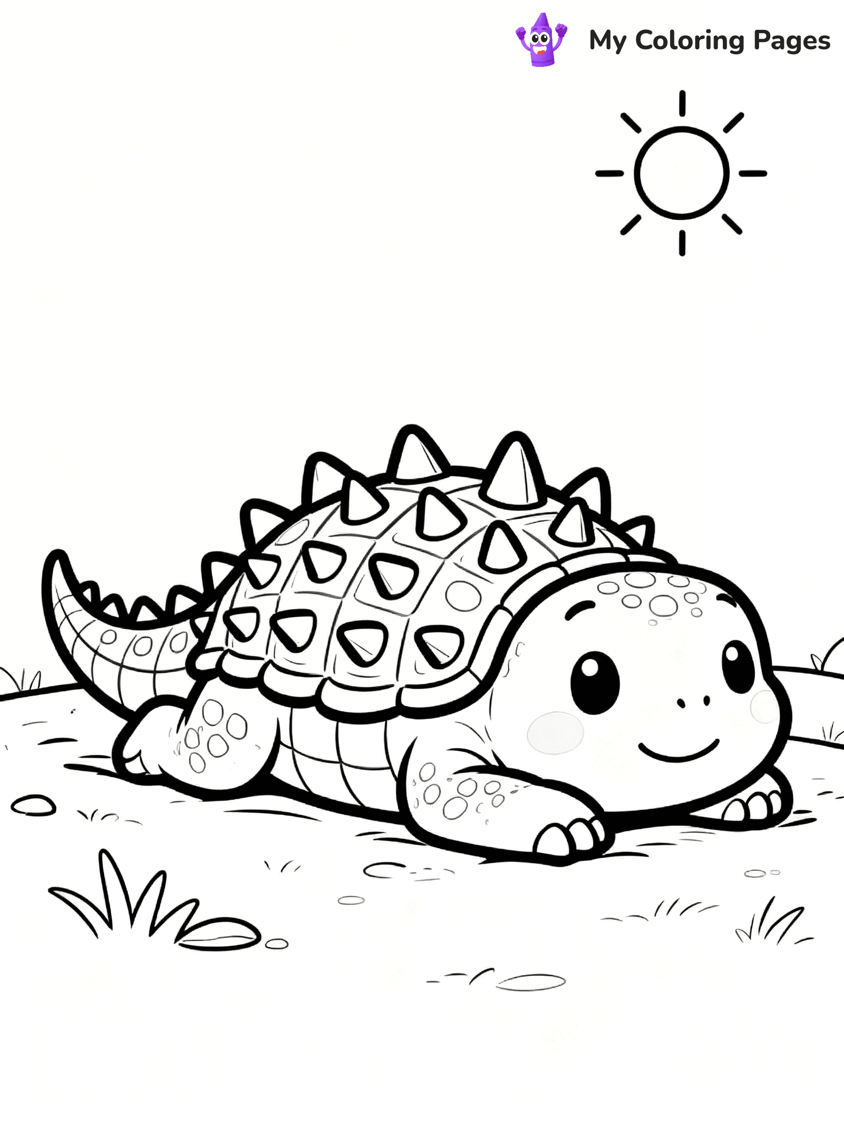 Dinosaur Coloring Pages Preschool - 8