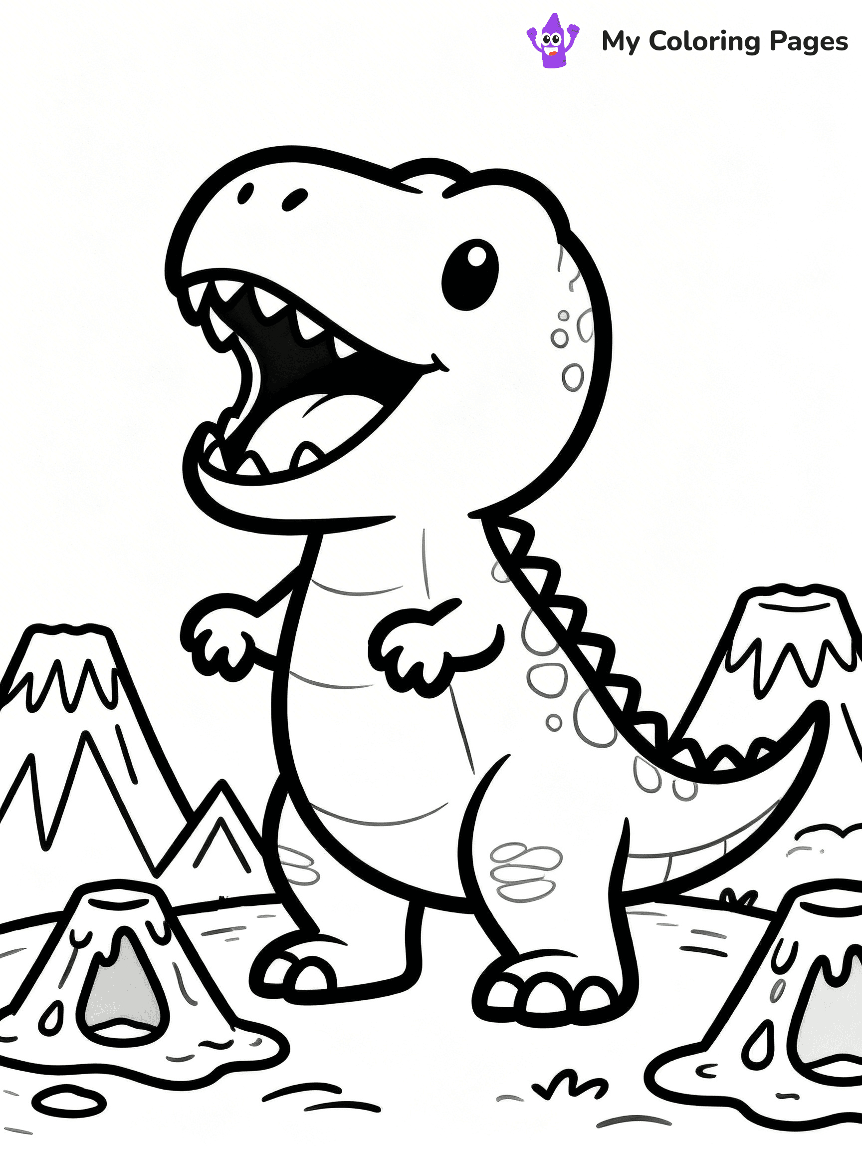 Dinosaur Coloring Pages Preschool - 2