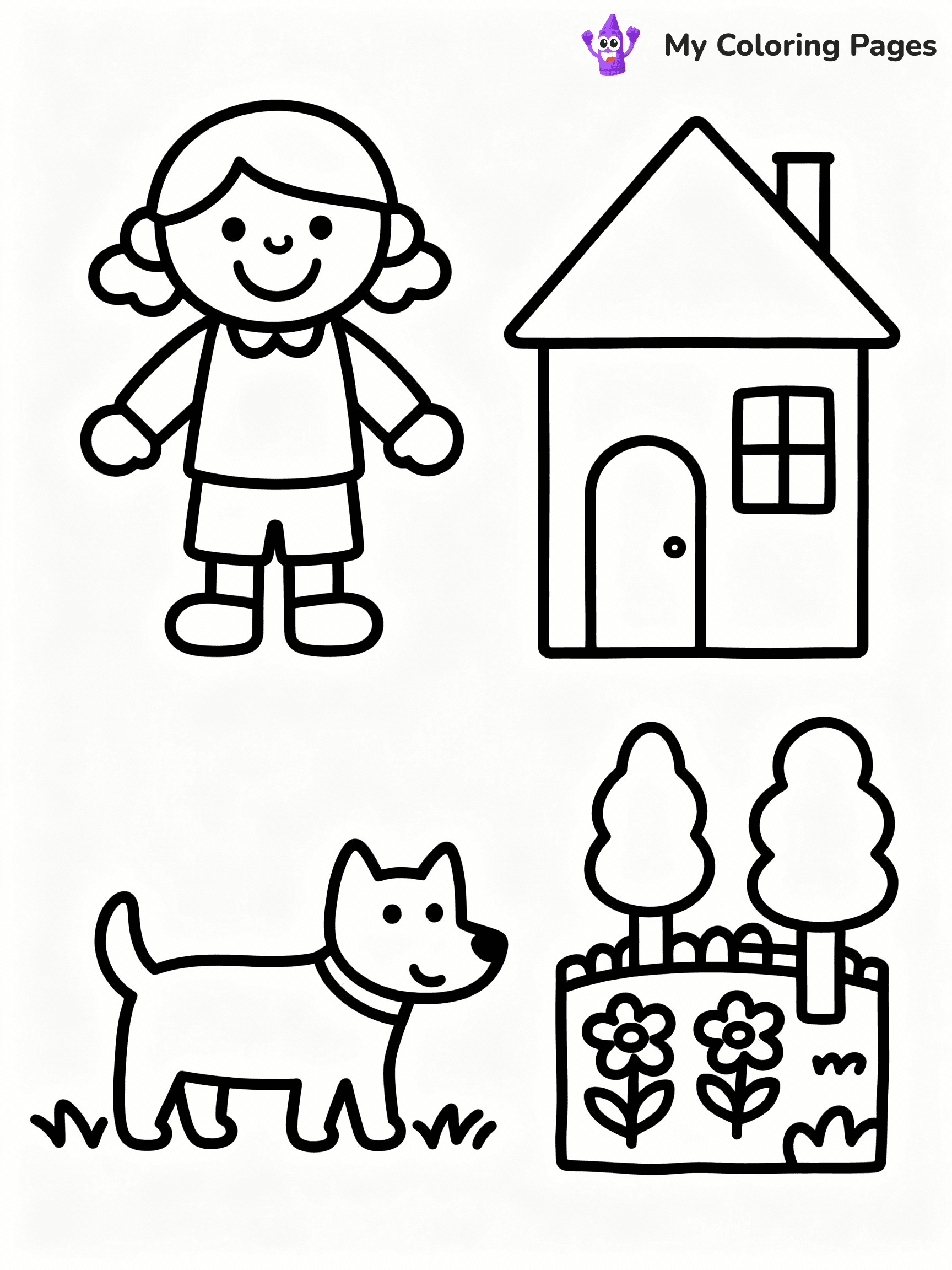 ⚠️ CRITICAL REQUIREMENT - ABSOLUTE BLACK AND WHITE ONLY ⚠️
This MUST be a BLACK AND WHITE line drawing ONLY. NO COLORS whatsoever.
- ONLY pure black lines (#000000) on pure white background (#FFFFFF)
- ABSOLUTELY NO colors, NO shading, NO gradients, NO grayscale
- If there are ANY colors in the output, the image is REJECTED
- This is a COLORING PAGE - meant to be COLORED IN by children
- The output must be UNCOLORED line art ready for coloring
⚠️ SUBJECT TO DRAW: Generate a coloring page of toca boca coloring pages
(REMEMBER: Output must be BLACK AND WHITE line art only, NOT colored!)
# COLORING PAGE: BLACK OUTLINES ONLY - WHITE BACKGROUND MANDATORY
Create a **coloring book page** using EXACTLY two values: black lines, white space.
## NON-NEGOTIABLE BINARY RULES
- **ONLY #000000 (black) and #FFFFFF (white)** - NO other values exist
- **EVERY PIXEL = BLACK OR WHITE** - no gray/shading/antialiasing
- **WHITE BACKGROUND MANDATORY** - entire canvas stays white
- **ALL SHAPES HOLLOW** - everything is empty outlines waiting to be colored
- **FORBIDDEN:** fills, shading, gradients, patterns, textures, colors
- **NO SOLID REGIONS** - if it's not a thin line, it's wrong
## Universal Line Standards
- Black outlines ONLY - thin, uniform weight
- Every shape completely empty inside
- Closed contours suitable for coloring
- Simple flat illustration - zero depth/3D/realism
- **Style:** Whimsical Doodle Art Alley - rounded, friendly outlines (unless specified)
## Everything = Outline Only
- Characters/animals: hollow shapes
- Objects/clothing: empty contours
- Backgrounds/scenery: line work only
- Natural elements: outlined forms
- Dark/night areas: don't exist (use outlined symbols)
- Textures/patterns: convert to simple lines
## The Test
Can a child color EVERY white space with crayons? If any area is pre-filled/shaded/gray or colored in, it FAILS. Every shape must be waiting to receive color.
**FINAL OUTPUT**: Binary coloring page. Black lines define shapes. White spaces ready for coloring. Nothing else exists. No exceptions. Print-ready.
⚠️ FINAL REMINDER: Draw the subject "Generate a coloring page of toca boca coloring pages" as BLACK AND WHITE line art. Zero colors in output.