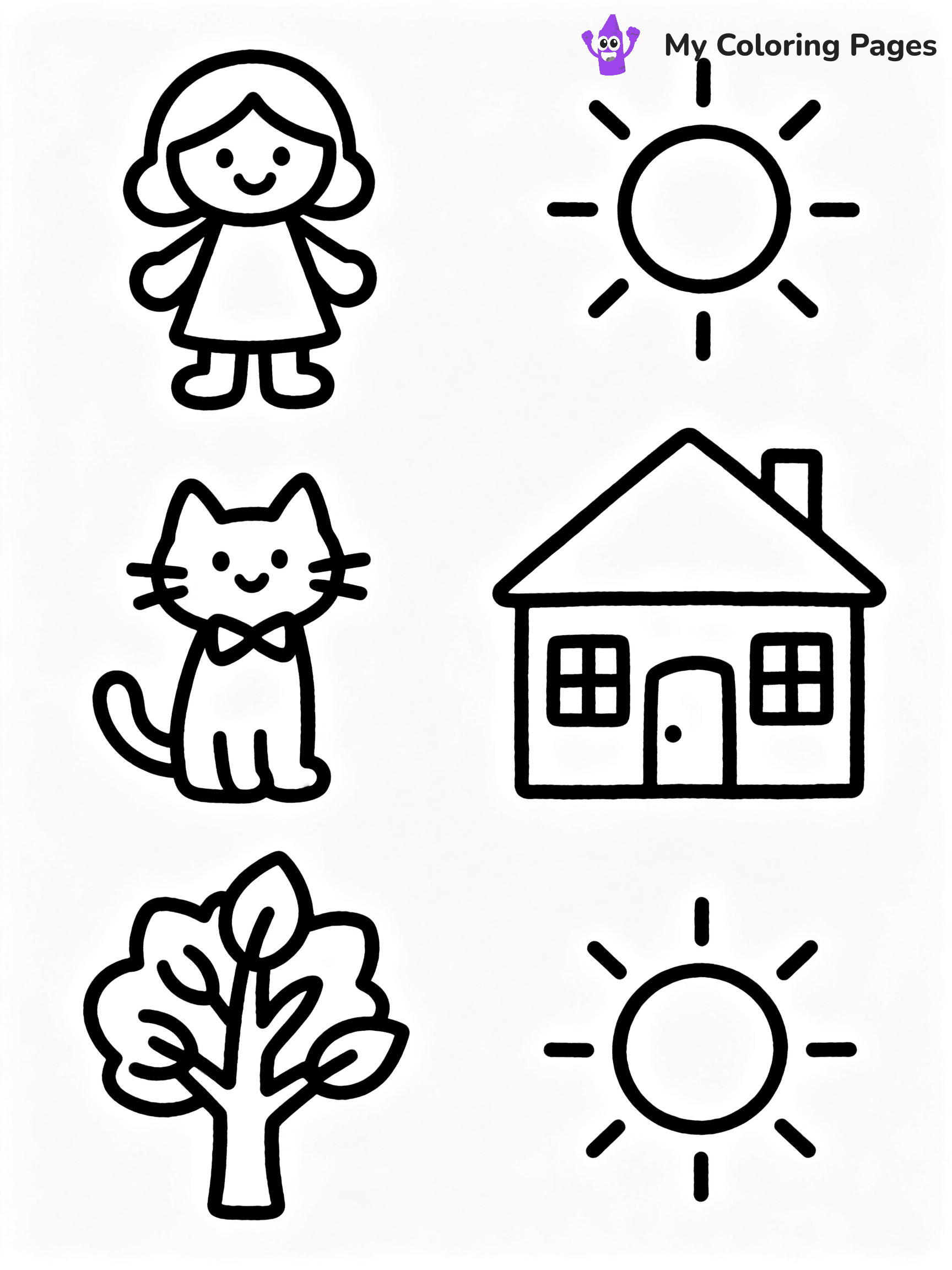 ⚠️ CRITICAL REQUIREMENT - ABSOLUTE BLACK AND WHITE ONLY ⚠️
This MUST be a BLACK AND WHITE line drawing ONLY. NO COLORS whatsoever.
- ONLY pure black lines (#000000) on pure white background (#FFFFFF)
- ABSOLUTELY NO colors, NO shading, NO gradients, NO grayscale
- If there are ANY colors in the output, the image is REJECTED
- This is a COLORING PAGE - meant to be COLORED IN by children
- The output must be UNCOLORED line art ready for coloring
⚠️ SUBJECT TO DRAW: Generate a coloring page of toca boca coloring pages
(REMEMBER: Output must be BLACK AND WHITE line art only, NOT colored!)
# COLORING PAGE: BLACK OUTLINES ONLY - WHITE BACKGROUND MANDATORY
Create a **coloring book page** using EXACTLY two values: black lines, white space.
## NON-NEGOTIABLE BINARY RULES
- **ONLY #000000 (black) and #FFFFFF (white)** - NO other values exist
- **EVERY PIXEL = BLACK OR WHITE** - no gray/shading/antialiasing
- **WHITE BACKGROUND MANDATORY** - entire canvas stays white
- **ALL SHAPES HOLLOW** - everything is empty outlines waiting to be colored
- **FORBIDDEN:** fills, shading, gradients, patterns, textures, colors
- **NO SOLID REGIONS** - if it's not a thin line, it's wrong
## Universal Line Standards
- Black outlines ONLY - thin, uniform weight
- Every shape completely empty inside
- Closed contours suitable for coloring
- Simple flat illustration - zero depth/3D/realism
- **Style:** Whimsical Doodle Art Alley - rounded, friendly outlines (unless specified)
## Everything = Outline Only
- Characters/animals: hollow shapes
- Objects/clothing: empty contours
- Backgrounds/scenery: line work only
- Natural elements: outlined forms
- Dark/night areas: don't exist (use outlined symbols)
- Textures/patterns: convert to simple lines
## The Test
Can a child color EVERY white space with crayons? If any area is pre-filled/shaded/gray or colored in, it FAILS. Every shape must be waiting to receive color.
**FINAL OUTPUT**: Binary coloring page. Black lines define shapes. White spaces ready for coloring. Nothing else exists. No exceptions. Print-ready.
⚠️ FINAL REMINDER: Draw the subject "Generate a coloring page of toca boca coloring pages" as BLACK AND WHITE line art. Zero colors in output.