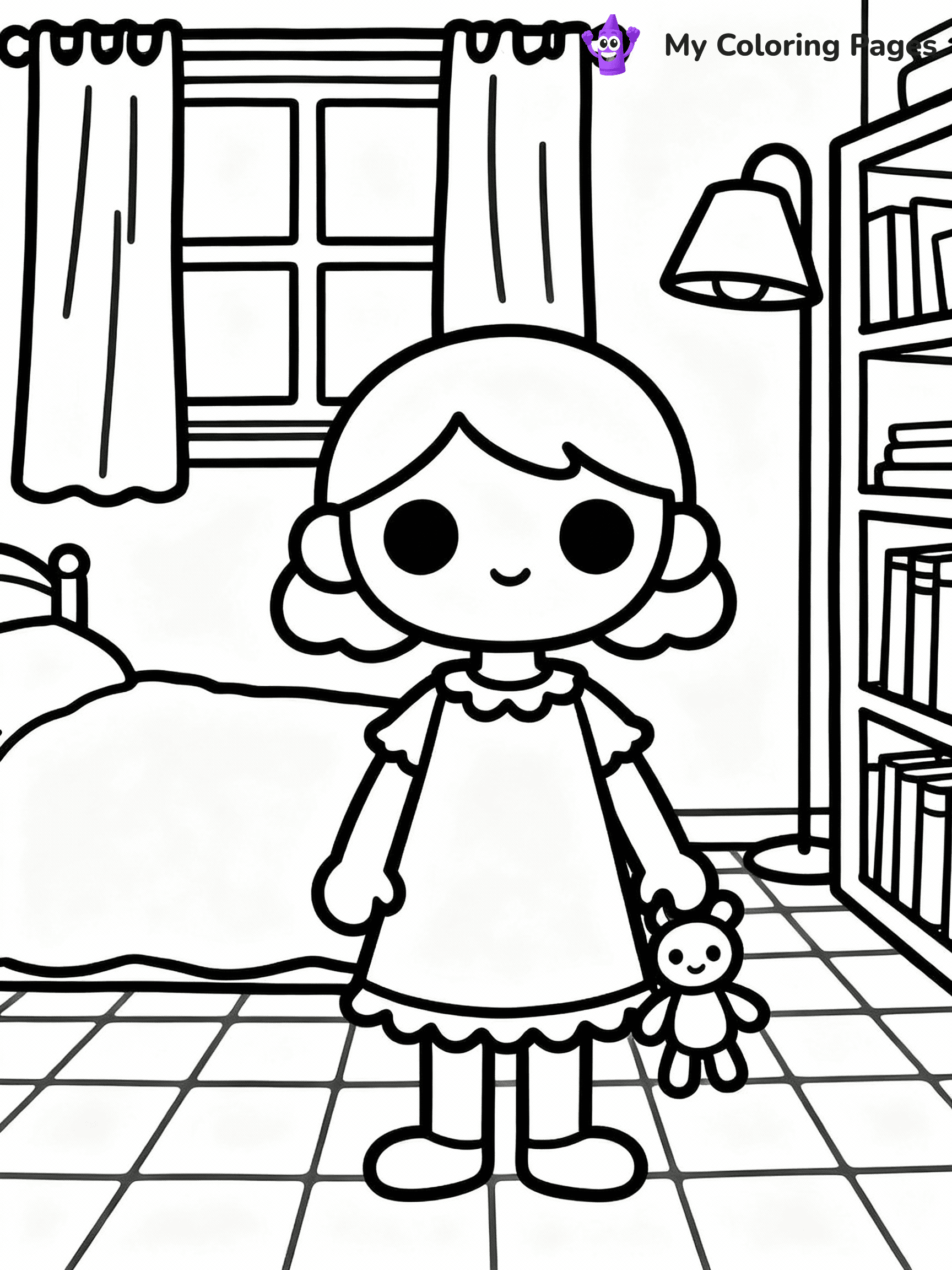 ⚠️ CRITICAL REQUIREMENT - ABSOLUTE BLACK AND WHITE ONLY ⚠️
This MUST be a BLACK AND WHITE line drawing ONLY. NO COLORS whatsoever.
- ONLY pure black lines (#000000) on pure white background (#FFFFFF)
- ABSOLUTELY NO colors, NO shading, NO gradients, NO grayscale
- If there are ANY colors in the output, the image is REJECTED
- This is a COLORING PAGE - meant to be COLORED IN by children
- The output must be UNCOLORED line art ready for coloring
⚠️ SUBJECT TO DRAW: Generate a coloring page of toca boca coloring pages
(REMEMBER: Output must be BLACK AND WHITE line art only, NOT colored!)
# COLORING PAGE: BLACK OUTLINES ONLY - WHITE BACKGROUND MANDATORY
Create a **coloring book page** using EXACTLY two values: black lines, white space.
## NON-NEGOTIABLE BINARY RULES
- **ONLY #000000 (black) and #FFFFFF (white)** - NO other values exist
- **EVERY PIXEL = BLACK OR WHITE** - no gray/shading/antialiasing
- **WHITE BACKGROUND MANDATORY** - entire canvas stays white
- **ALL SHAPES HOLLOW** - everything is empty outlines waiting to be colored
- **FORBIDDEN:** fills, shading, gradients, patterns, textures, colors
- **NO SOLID REGIONS** - if it's not a thin line, it's wrong
## Universal Line Standards
- Black outlines ONLY - thin, uniform weight
- Every shape completely empty inside
- Closed contours suitable for coloring
- Simple flat illustration - zero depth/3D/realism
- **Style:** Whimsical Doodle Art Alley - rounded, friendly outlines (unless specified)
## Everything = Outline Only
- Characters/animals: hollow shapes
- Objects/clothing: empty contours
- Backgrounds/scenery: line work only
- Natural elements: outlined forms
- Dark/night areas: don't exist (use outlined symbols)
- Textures/patterns: convert to simple lines
## The Test
Can a child color EVERY white space with crayons? If any area is pre-filled/shaded/gray or colored in, it FAILS. Every shape must be waiting to receive color.
**FINAL OUTPUT**: Binary coloring page. Black lines define shapes. White spaces ready for coloring. Nothing else exists. No exceptions. Print-ready.
⚠️ FINAL REMINDER: Draw the subject "Generate a coloring page of toca boca coloring pages" as BLACK AND WHITE line art. Zero colors in output.