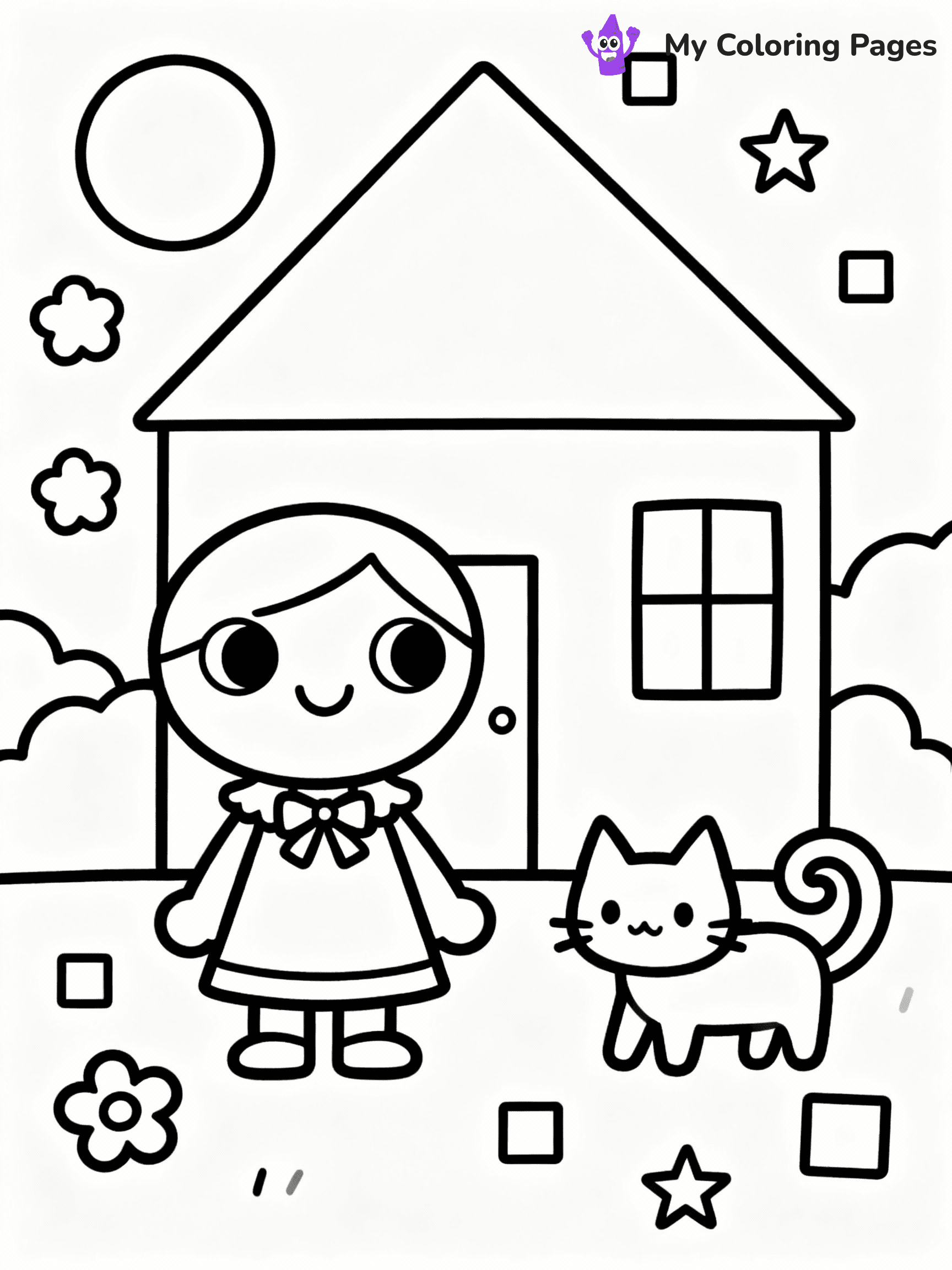 ⚠️ CRITICAL REQUIREMENT - ABSOLUTE BLACK AND WHITE ONLY ⚠️
This MUST be a BLACK AND WHITE line drawing ONLY. NO COLORS whatsoever.
- ONLY pure black lines (#000000) on pure white background (#FFFFFF)
- ABSOLUTELY NO colors, NO shading, NO gradients, NO grayscale
- If there are ANY colors in the output, the image is REJECTED
- This is a COLORING PAGE - meant to be COLORED IN by children
- The output must be UNCOLORED line art ready for coloring
⚠️ SUBJECT TO DRAW: Generate a coloring page of toca boca coloring pages
(REMEMBER: Output must be BLACK AND WHITE line art only, NOT colored!)
# COLORING PAGE: BLACK OUTLINES ONLY - WHITE BACKGROUND MANDATORY
Create a **coloring book page** using EXACTLY two values: black lines, white space.
## NON-NEGOTIABLE BINARY RULES
- **ONLY #000000 (black) and #FFFFFF (white)** - NO other values exist
- **EVERY PIXEL = BLACK OR WHITE** - no gray/shading/antialiasing
- **WHITE BACKGROUND MANDATORY** - entire canvas stays white
- **ALL SHAPES HOLLOW** - everything is empty outlines waiting to be colored
- **FORBIDDEN:** fills, shading, gradients, patterns, textures, colors
- **NO SOLID REGIONS** - if it's not a thin line, it's wrong
## Universal Line Standards
- Black outlines ONLY - thin, uniform weight
- Every shape completely empty inside
- Closed contours suitable for coloring
- Simple flat illustration - zero depth/3D/realism
- **Style:** Whimsical Doodle Art Alley - rounded, friendly outlines (unless specified)
## Everything = Outline Only
- Characters/animals: hollow shapes
- Objects/clothing: empty contours
- Backgrounds/scenery: line work only
- Natural elements: outlined forms
- Dark/night areas: don't exist (use outlined symbols)
- Textures/patterns: convert to simple lines
## The Test
Can a child color EVERY white space with crayons? If any area is pre-filled/shaded/gray or colored in, it FAILS. Every shape must be waiting to receive color.
**FINAL OUTPUT**: Binary coloring page. Black lines define shapes. White spaces ready for coloring. Nothing else exists. No exceptions. Print-ready.
⚠️ FINAL REMINDER: Draw the subject "Generate a coloring page of toca boca coloring pages" as BLACK AND WHITE line art. Zero colors in output.