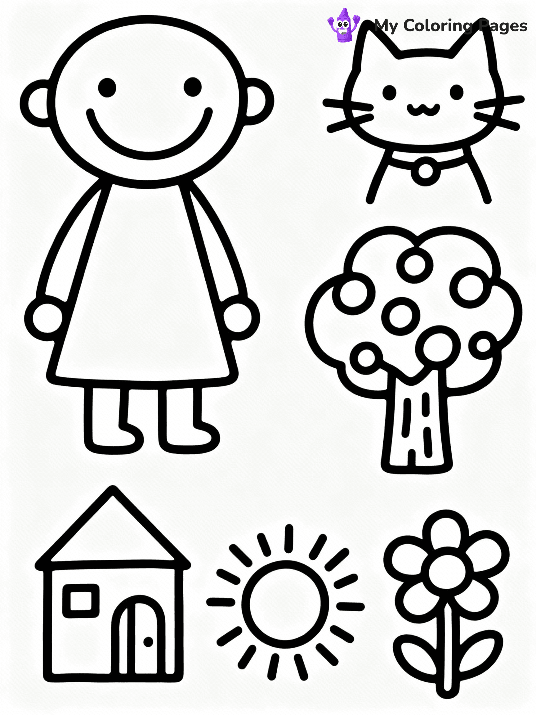 ⚠️ CRITICAL REQUIREMENT - ABSOLUTE BLACK AND WHITE ONLY ⚠️
This MUST be a BLACK AND WHITE line drawing ONLY. NO COLORS whatsoever.
- ONLY pure black lines (#000000) on pure white background (#FFFFFF)
- ABSOLUTELY NO colors, NO shading, NO gradients, NO grayscale
- If there are ANY colors in the output, the image is REJECTED
- This is a COLORING PAGE - meant to be COLORED IN by children
- The output must be UNCOLORED line art ready for coloring
⚠️ SUBJECT TO DRAW: Generate a coloring page of toca boca coloring pages
(REMEMBER: Output must be BLACK AND WHITE line art only, NOT colored!)
# COLORING PAGE: BLACK OUTLINES ONLY - WHITE BACKGROUND MANDATORY
Create a **coloring book page** using EXACTLY two values: black lines, white space.
## NON-NEGOTIABLE BINARY RULES
- **ONLY #000000 (black) and #FFFFFF (white)** - NO other values exist
- **EVERY PIXEL = BLACK OR WHITE** - no gray/shading/antialiasing
- **WHITE BACKGROUND MANDATORY** - entire canvas stays white
- **ALL SHAPES HOLLOW** - everything is empty outlines waiting to be colored
- **FORBIDDEN:** fills, shading, gradients, patterns, textures, colors
- **NO SOLID REGIONS** - if it's not a thin line, it's wrong
## Universal Line Standards
- Black outlines ONLY - thin, uniform weight
- Every shape completely empty inside
- Closed contours suitable for coloring
- Simple flat illustration - zero depth/3D/realism
- **Style:** Whimsical Doodle Art Alley - rounded, friendly outlines (unless specified)
## Everything = Outline Only
- Characters/animals: hollow shapes
- Objects/clothing: empty contours
- Backgrounds/scenery: line work only
- Natural elements: outlined forms
- Dark/night areas: don't exist (use outlined symbols)
- Textures/patterns: convert to simple lines
## The Test
Can a child color EVERY white space with crayons? If any area is pre-filled/shaded/gray or colored in, it FAILS. Every shape must be waiting to receive color.
**FINAL OUTPUT**: Binary coloring page. Black lines define shapes. White spaces ready for coloring. Nothing else exists. No exceptions. Print-ready.
⚠️ FINAL REMINDER: Draw the subject "Generate a coloring page of toca boca coloring pages" as BLACK AND WHITE line art. Zero colors in output.