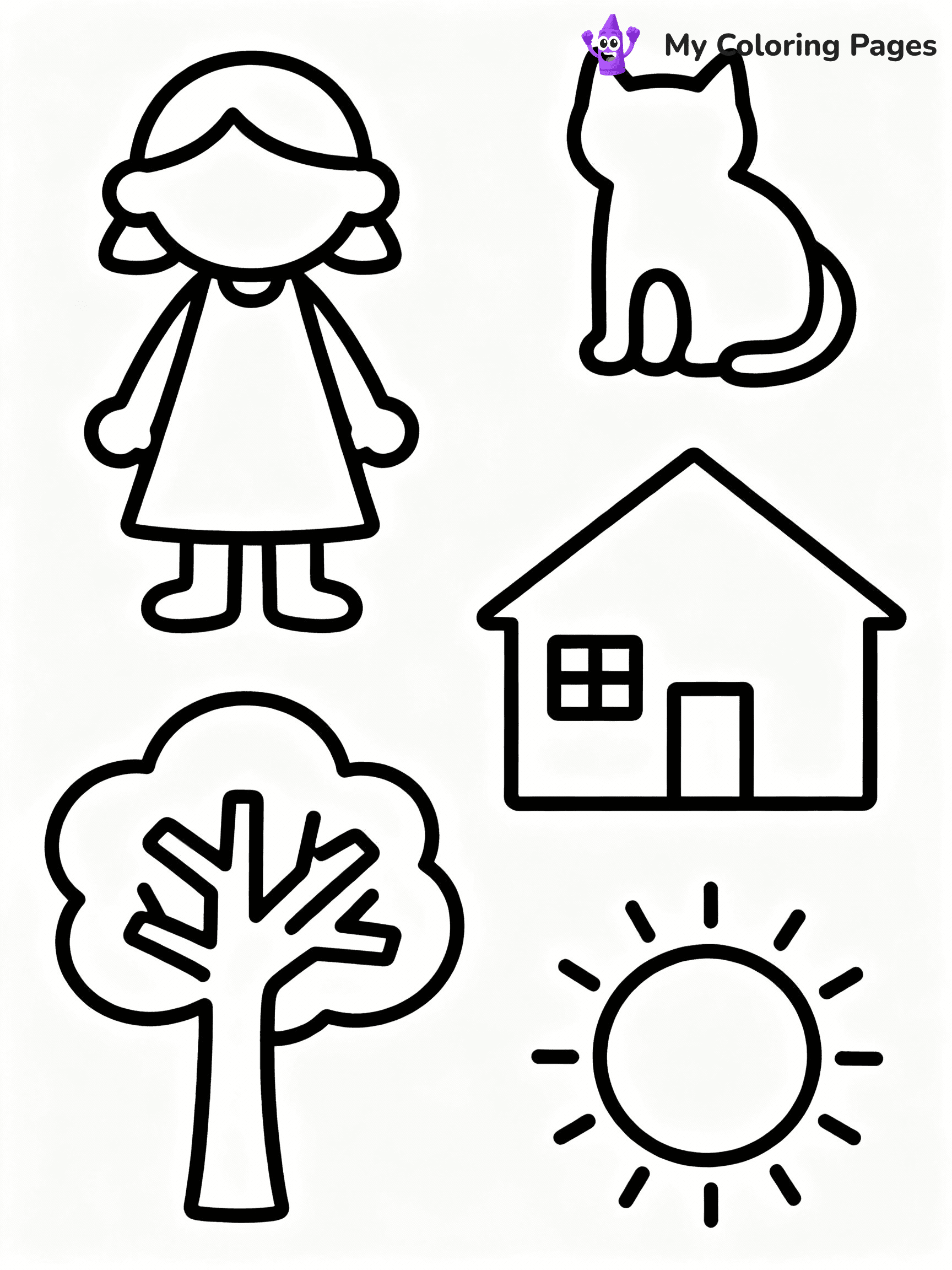 ⚠️ CRITICAL REQUIREMENT - ABSOLUTE BLACK AND WHITE ONLY ⚠️
This MUST be a BLACK AND WHITE line drawing ONLY. NO COLORS whatsoever.
- ONLY pure black lines (#000000) on pure white background (#FFFFFF)
- ABSOLUTELY NO colors, NO shading, NO gradients, NO grayscale
- If there are ANY colors in the output, the image is REJECTED
- This is a COLORING PAGE - meant to be COLORED IN by children
- The output must be UNCOLORED line art ready for coloring
⚠️ SUBJECT TO DRAW: Generate a coloring page of toca boca coloring pages
(REMEMBER: Output must be BLACK AND WHITE line art only, NOT colored!)
# COLORING PAGE: BLACK OUTLINES ONLY - WHITE BACKGROUND MANDATORY
Create a **coloring book page** using EXACTLY two values: black lines, white space.
## NON-NEGOTIABLE BINARY RULES
- **ONLY #000000 (black) and #FFFFFF (white)** - NO other values exist
- **EVERY PIXEL = BLACK OR WHITE** - no gray/shading/antialiasing
- **WHITE BACKGROUND MANDATORY** - entire canvas stays white
- **ALL SHAPES HOLLOW** - everything is empty outlines waiting to be colored
- **FORBIDDEN:** fills, shading, gradients, patterns, textures, colors
- **NO SOLID REGIONS** - if it's not a thin line, it's wrong
## Universal Line Standards
- Black outlines ONLY - thin, uniform weight
- Every shape completely empty inside
- Closed contours suitable for coloring
- Simple flat illustration - zero depth/3D/realism
- **Style:** Whimsical Doodle Art Alley - rounded, friendly outlines (unless specified)
## Everything = Outline Only
- Characters/animals: hollow shapes
- Objects/clothing: empty contours
- Backgrounds/scenery: line work only
- Natural elements: outlined forms
- Dark/night areas: don't exist (use outlined symbols)
- Textures/patterns: convert to simple lines
## The Test
Can a child color EVERY white space with crayons? If any area is pre-filled/shaded/gray or colored in, it FAILS. Every shape must be waiting to receive color.
**FINAL OUTPUT**: Binary coloring page. Black lines define shapes. White spaces ready for coloring. Nothing else exists. No exceptions. Print-ready.
⚠️ FINAL REMINDER: Draw the subject "Generate a coloring page of toca boca coloring pages" as BLACK AND WHITE line art. Zero colors in output.