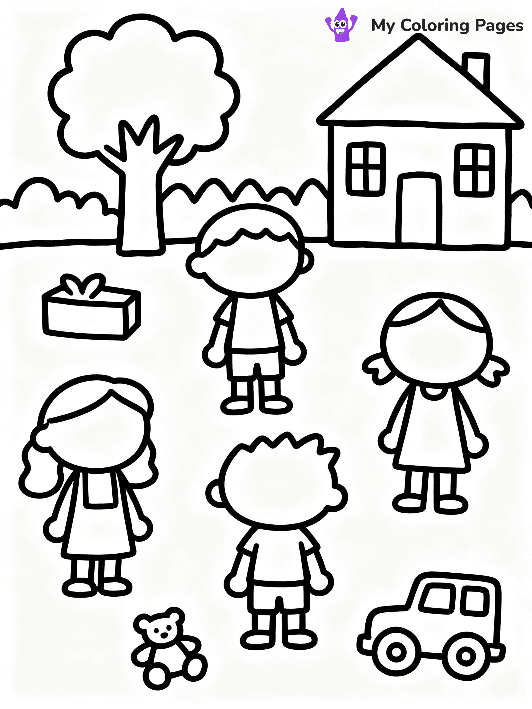 ⚠️ CRITICAL REQUIREMENT - ABSOLUTE BLACK AND WHITE ONLY ⚠️
This MUST be a BLACK AND WHITE line drawing ONLY. NO COLORS whatsoever.
- ONLY pure black lines (#000000) on pure white background (#FFFFFF)
- ABSOLUTELY NO colors, NO shading, NO gradients, NO grayscale
- If there are ANY colors in the output, the image is REJECTED
- This is a COLORING PAGE - meant to be COLORED IN by children
- The output must be UNCOLORED line art ready for coloring
⚠️ SUBJECT TO DRAW: Generate a coloring page of toca boca coloring pages
(REMEMBER: Output must be BLACK AND WHITE line art only, NOT colored!)
# COLORING PAGE: BLACK OUTLINES ONLY - WHITE BACKGROUND MANDATORY
Create a **coloring book page** using EXACTLY two values: black lines, white space.
## NON-NEGOTIABLE BINARY RULES
- **ONLY #000000 (black) and #FFFFFF (white)** - NO other values exist
- **EVERY PIXEL = BLACK OR WHITE** - no gray/shading/antialiasing
- **WHITE BACKGROUND MANDATORY** - entire canvas stays white
- **ALL SHAPES HOLLOW** - everything is empty outlines waiting to be colored
- **FORBIDDEN:** fills, shading, gradients, patterns, textures, colors
- **NO SOLID REGIONS** - if it's not a thin line, it's wrong
## Universal Line Standards
- Black outlines ONLY - thin, uniform weight
- Every shape completely empty inside
- Closed contours suitable for coloring
- Simple flat illustration - zero depth/3D/realism
- **Style:** Whimsical Doodle Art Alley - rounded, friendly outlines (unless specified)
## Everything = Outline Only
- Characters/animals: hollow shapes
- Objects/clothing: empty contours
- Backgrounds/scenery: line work only
- Natural elements: outlined forms
- Dark/night areas: don't exist (use outlined symbols)
- Textures/patterns: convert to simple lines
## The Test
Can a child color EVERY white space with crayons? If any area is pre-filled/shaded/gray or colored in, it FAILS. Every shape must be waiting to receive color.
**FINAL OUTPUT**: Binary coloring page. Black lines define shapes. White spaces ready for coloring. Nothing else exists. No exceptions. Print-ready.
⚠️ FINAL REMINDER: Draw the subject "Generate a coloring page of toca boca coloring pages" as BLACK AND WHITE line art. Zero colors in output.