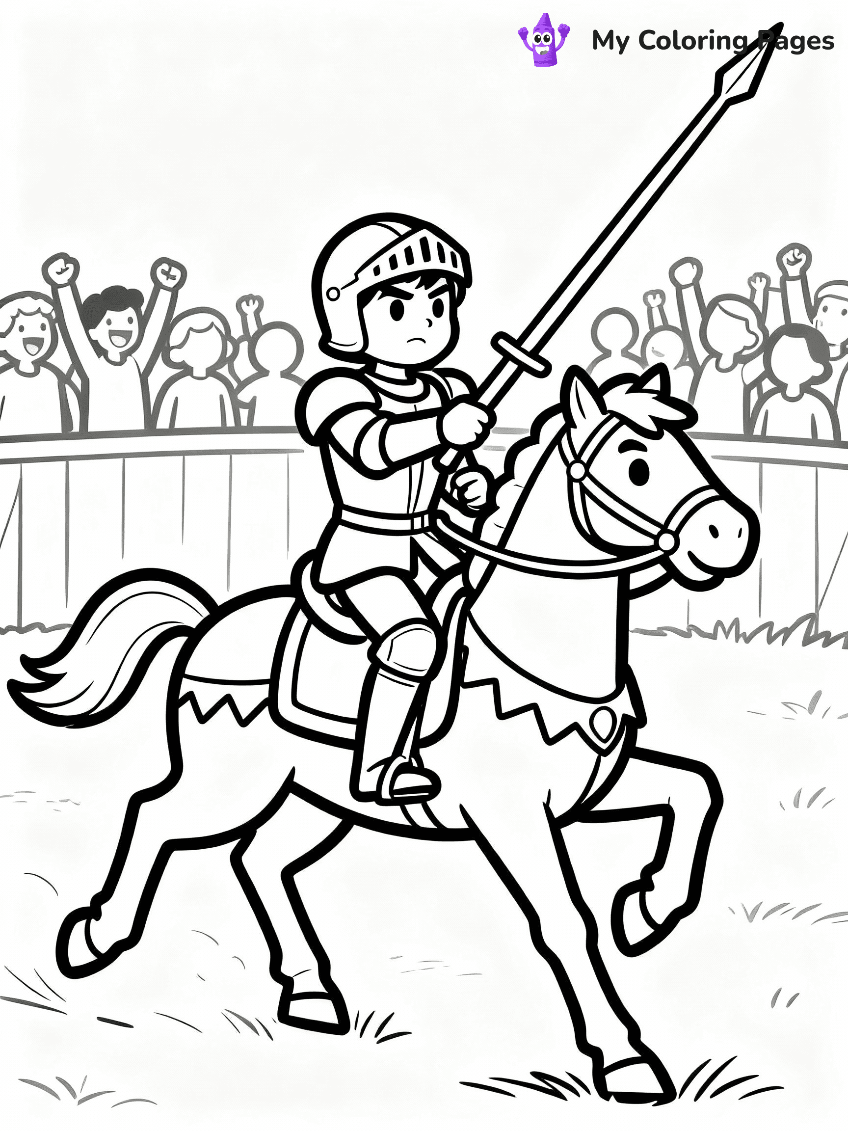 Knight Coloring Pages - 33