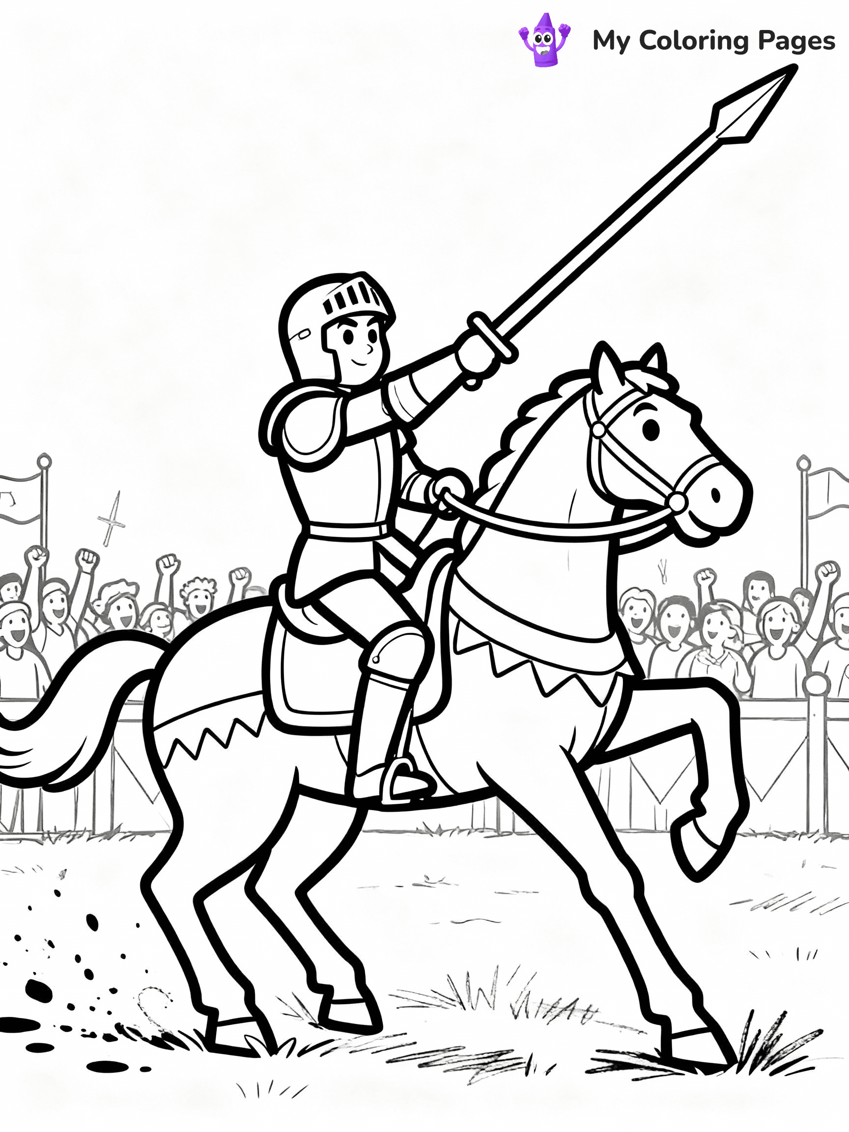 Knight Coloring Pages - 32