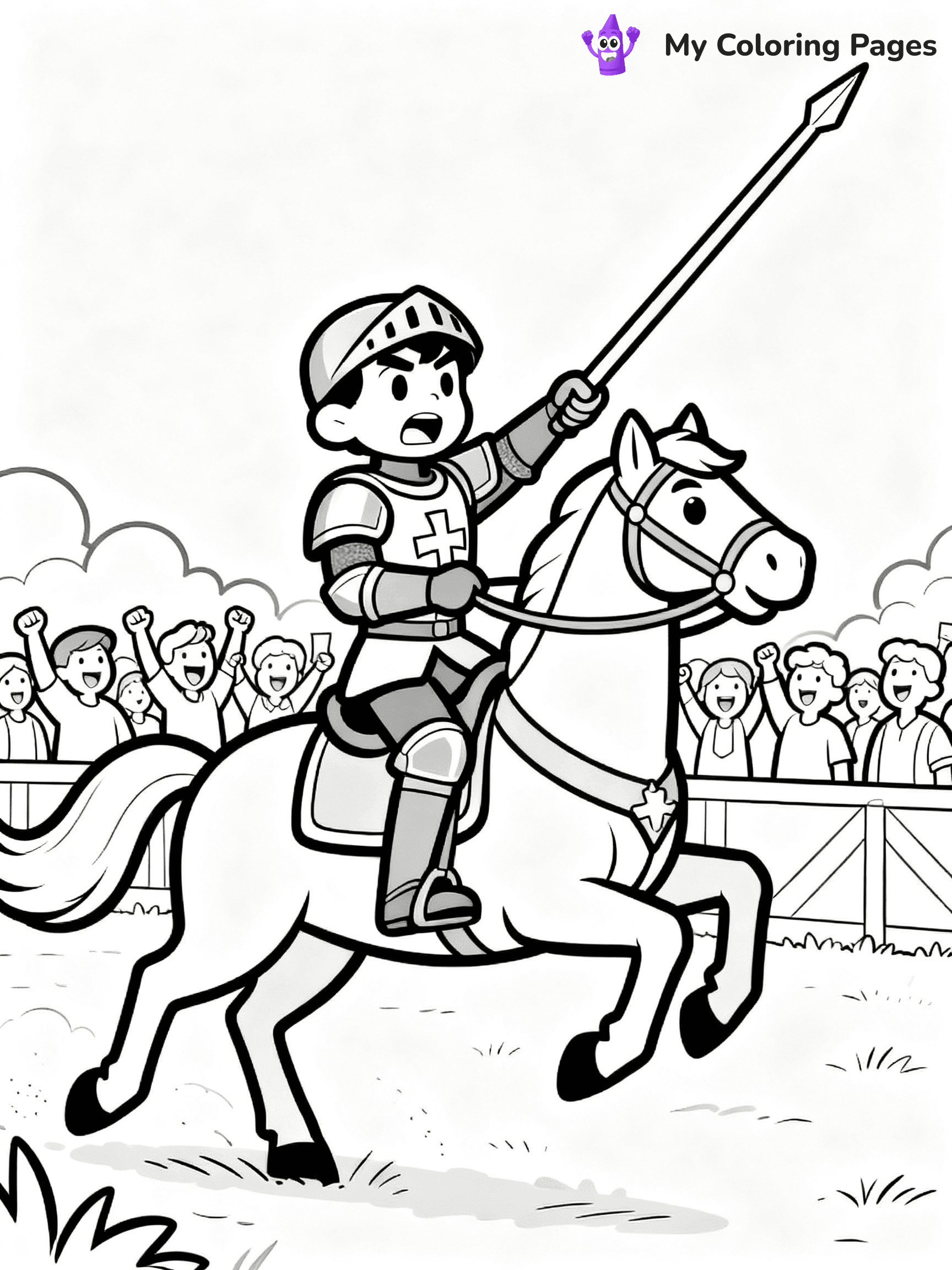 Knight Coloring Pages - 31