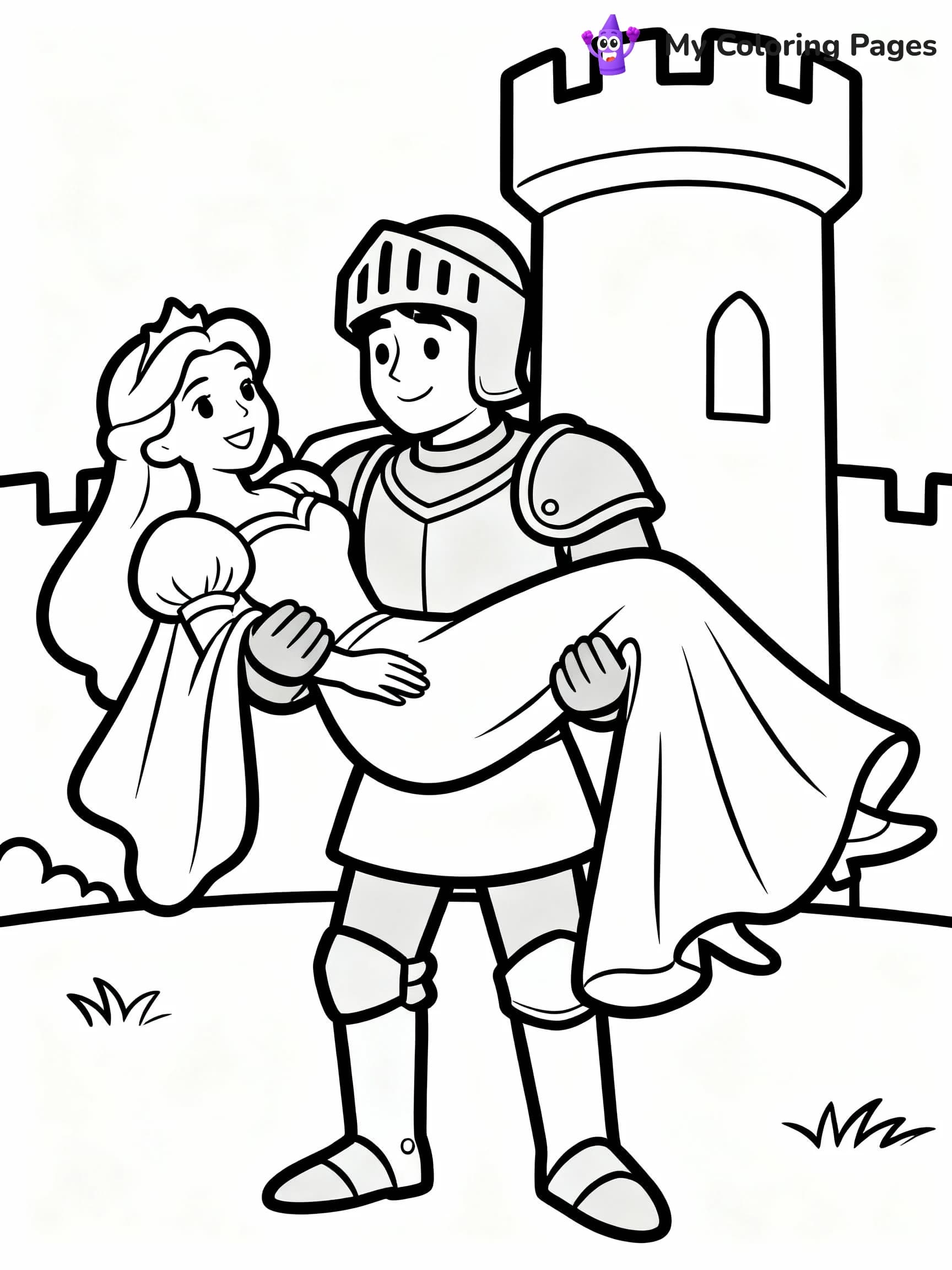 Knight Coloring Pages - 24
