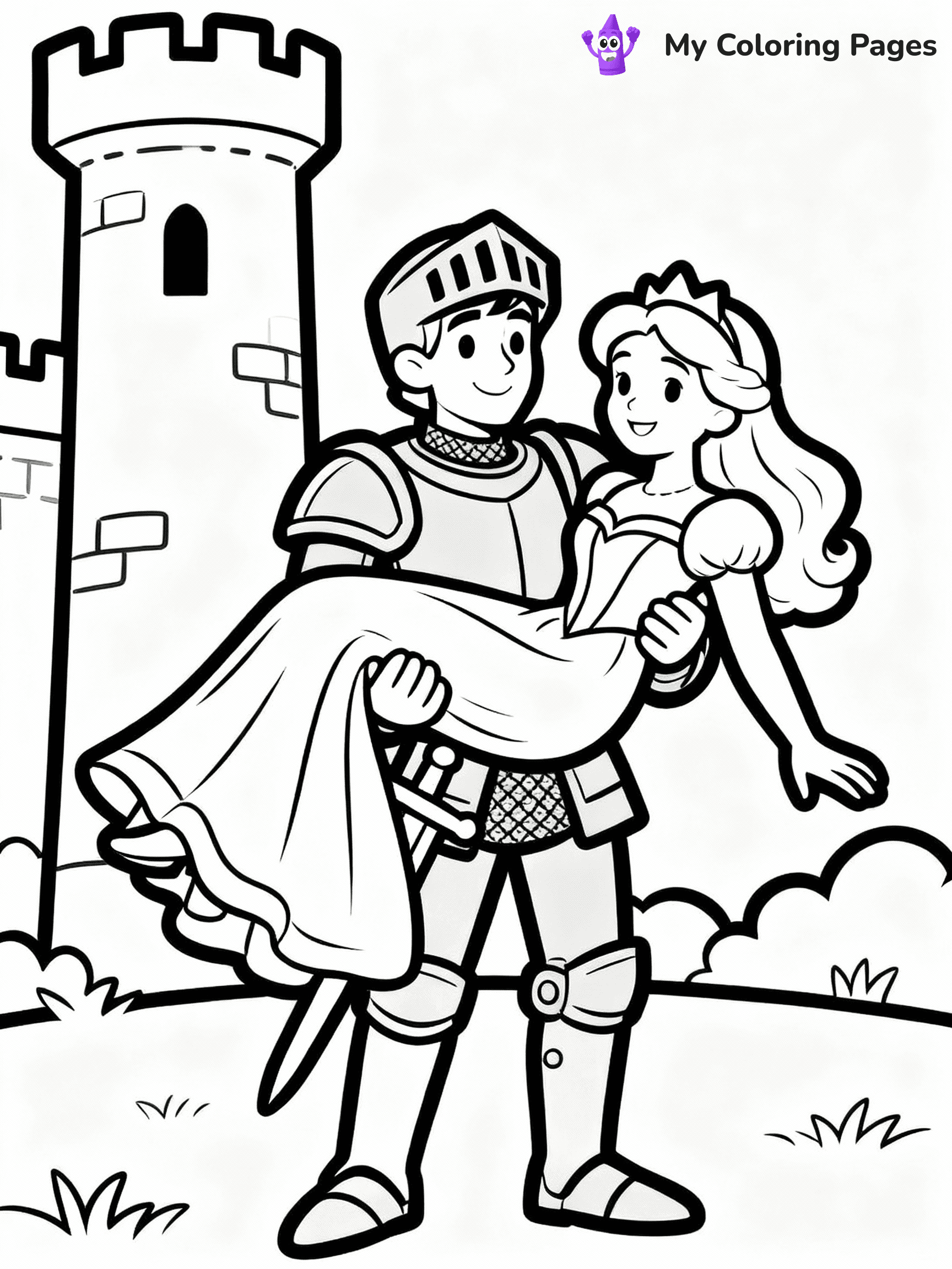 Knight Coloring Pages - 23