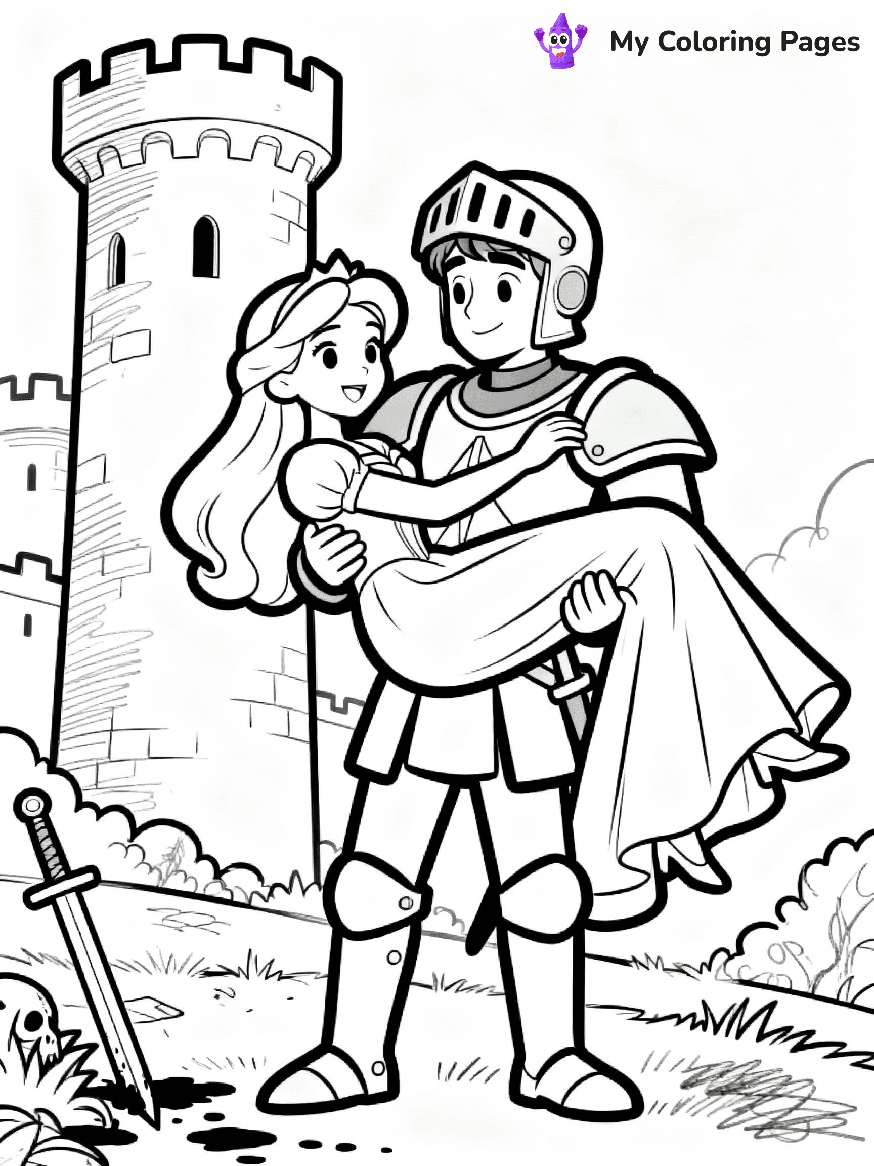 Knight Coloring Pages - 20