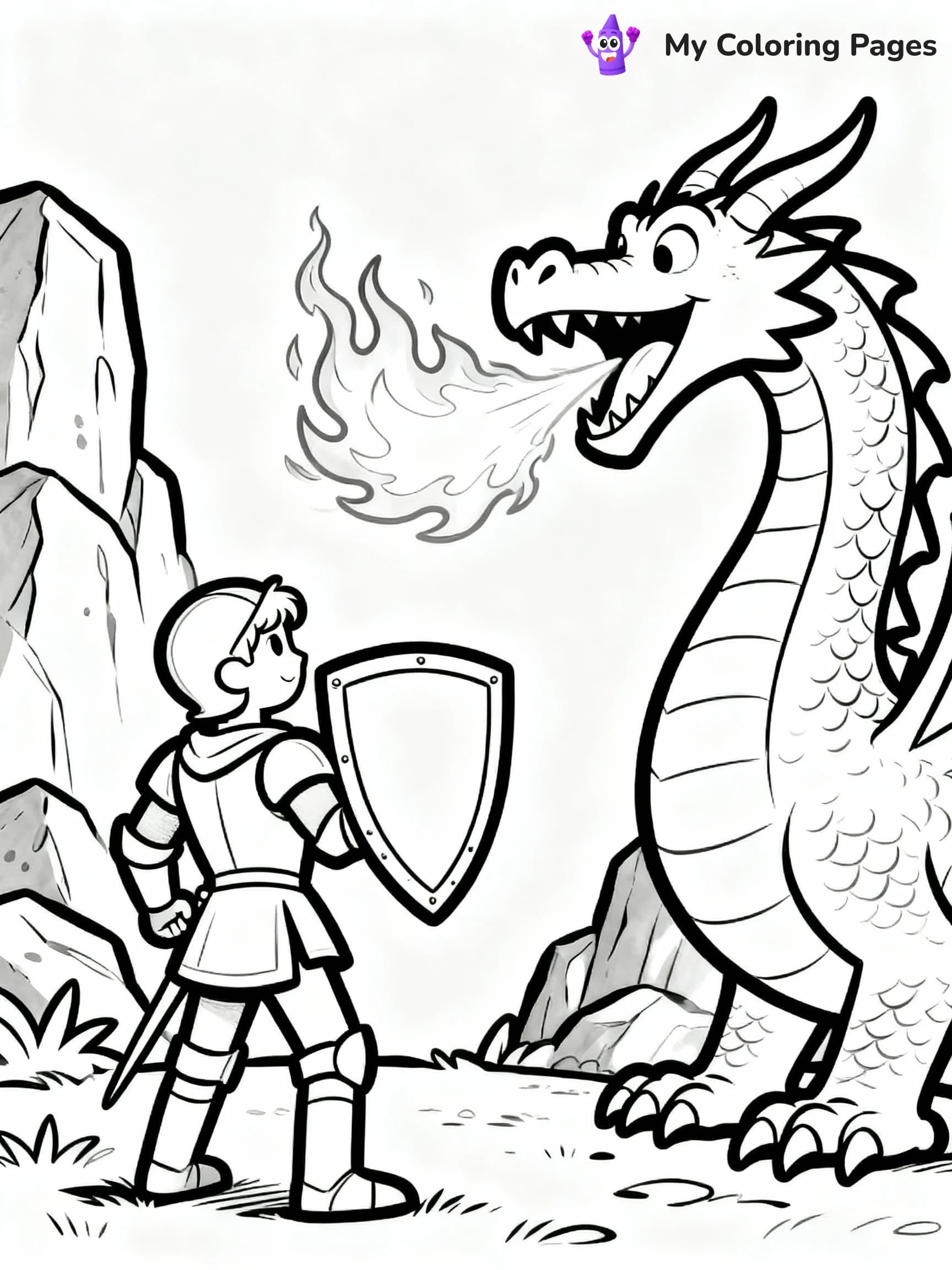 Knight Coloring Pages - 16