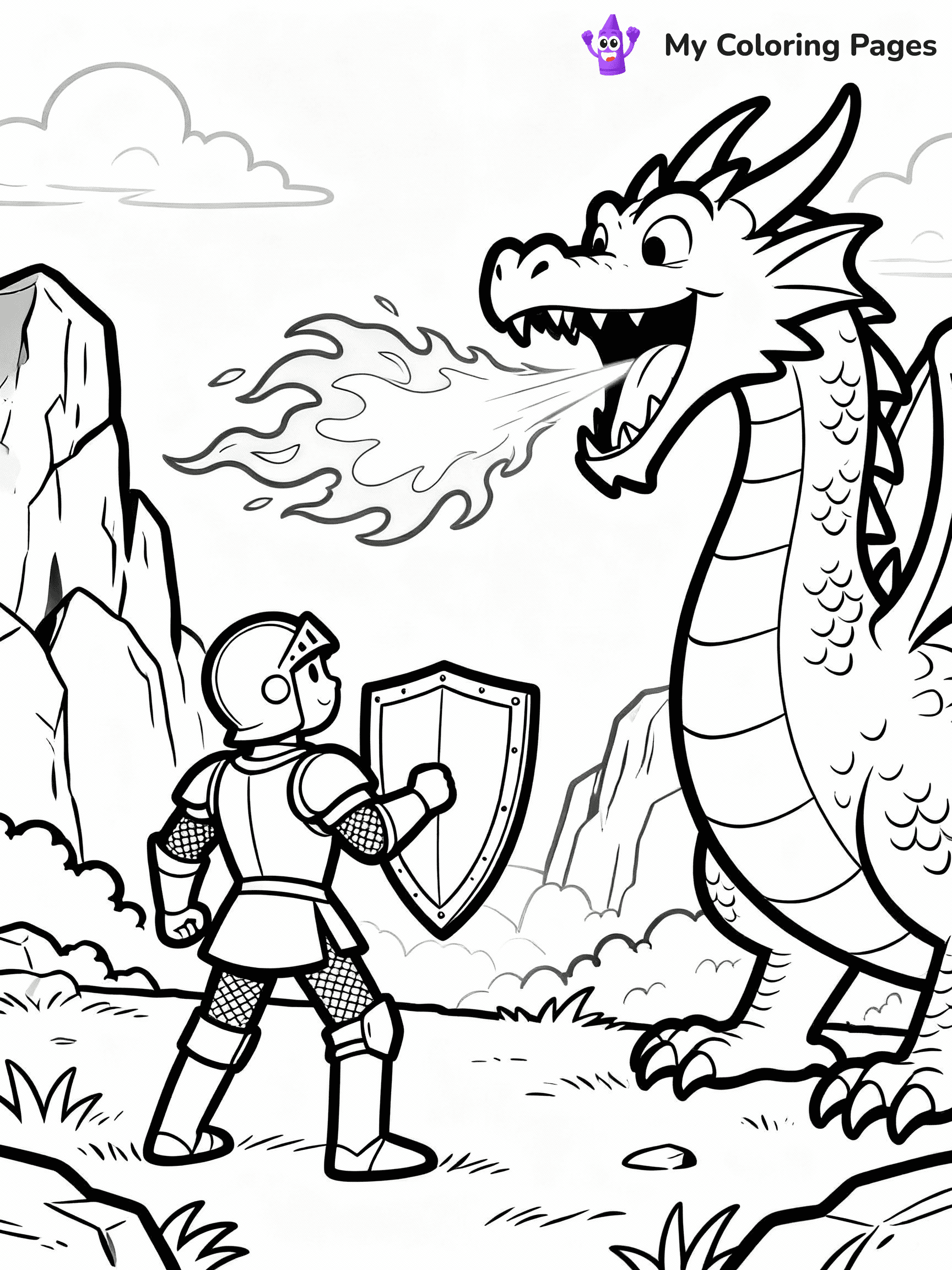 Knight Coloring Pages - 15
