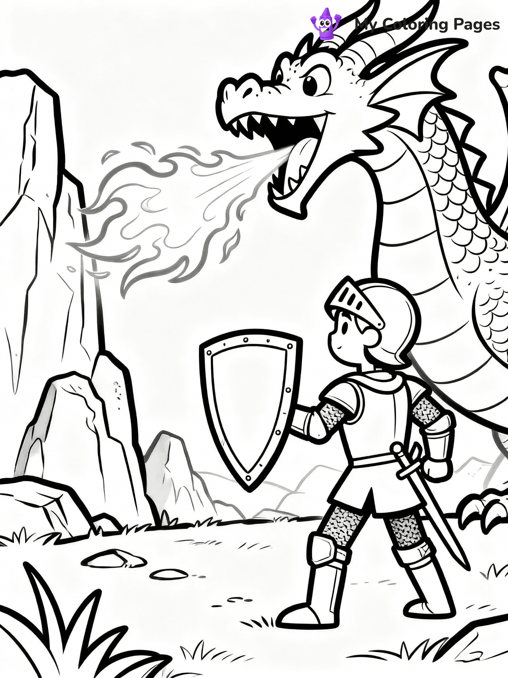 Knight Coloring Pages - 14