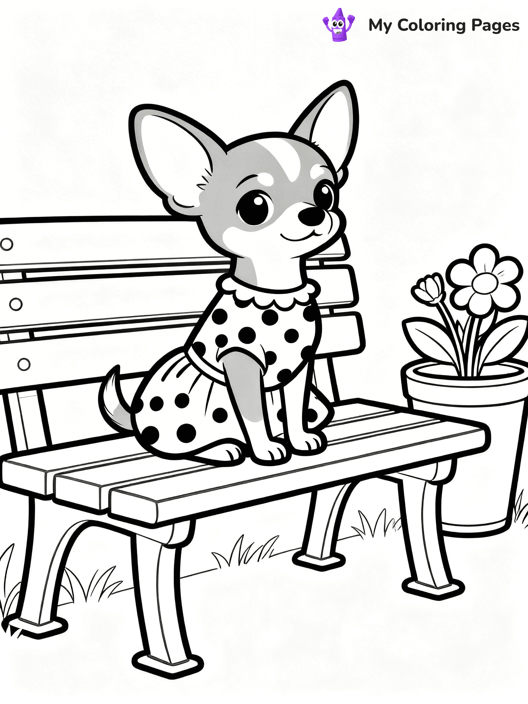 Chihuahua Coloring Pages - 29