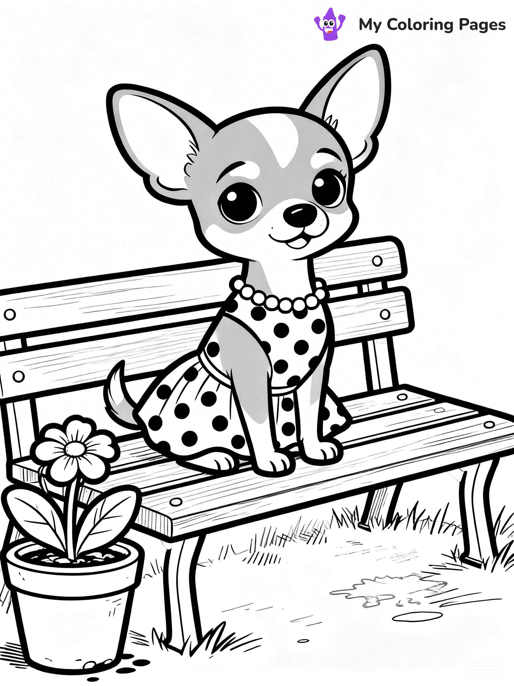 Chihuahua Coloring Pages - 28