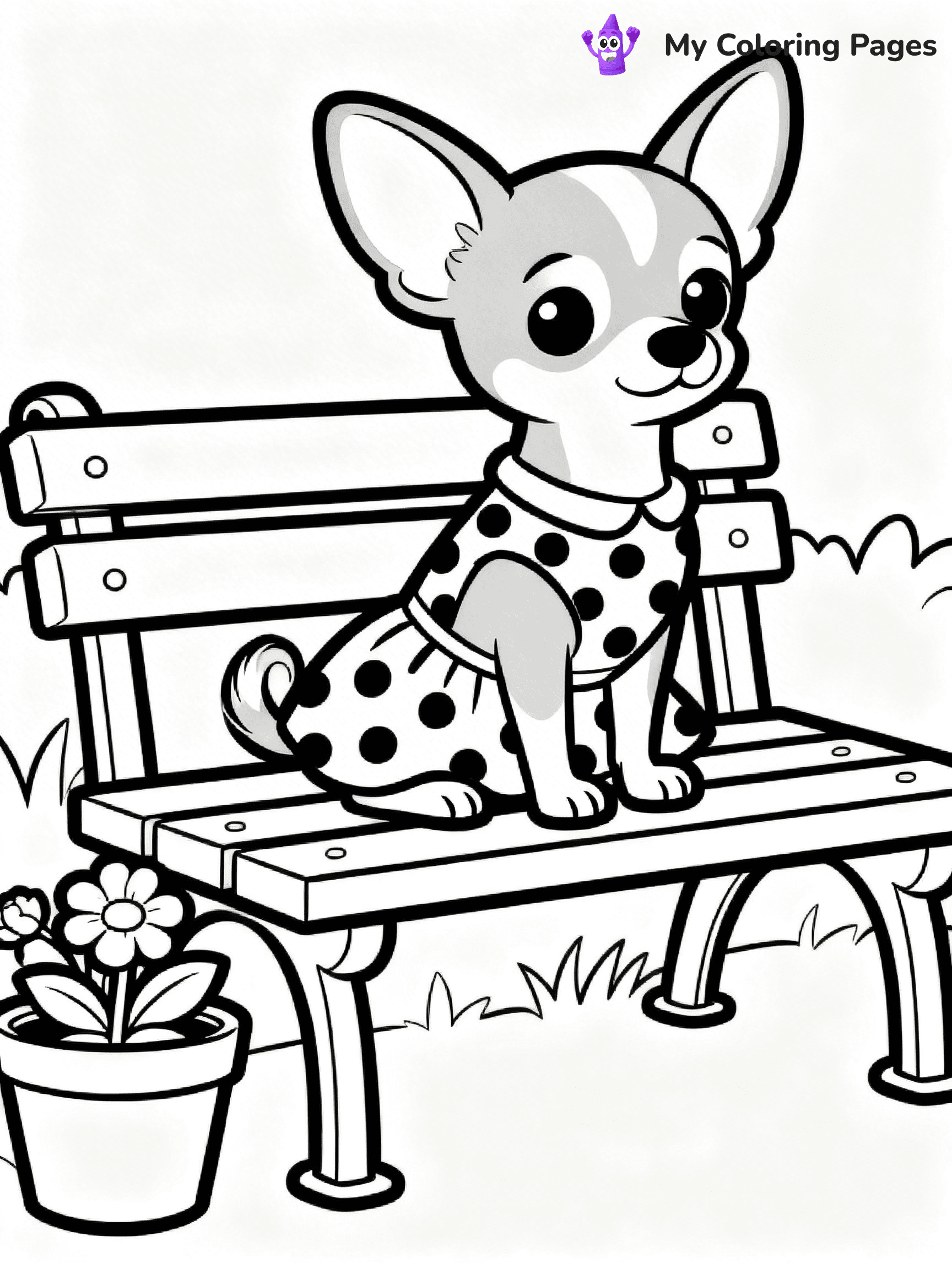 Chihuahua Coloring Pages - 1