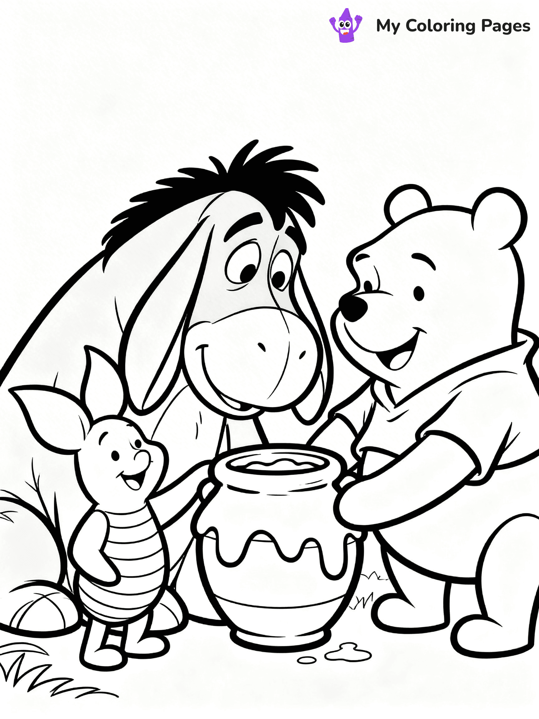 Eeyore Coloring Pages - 18
