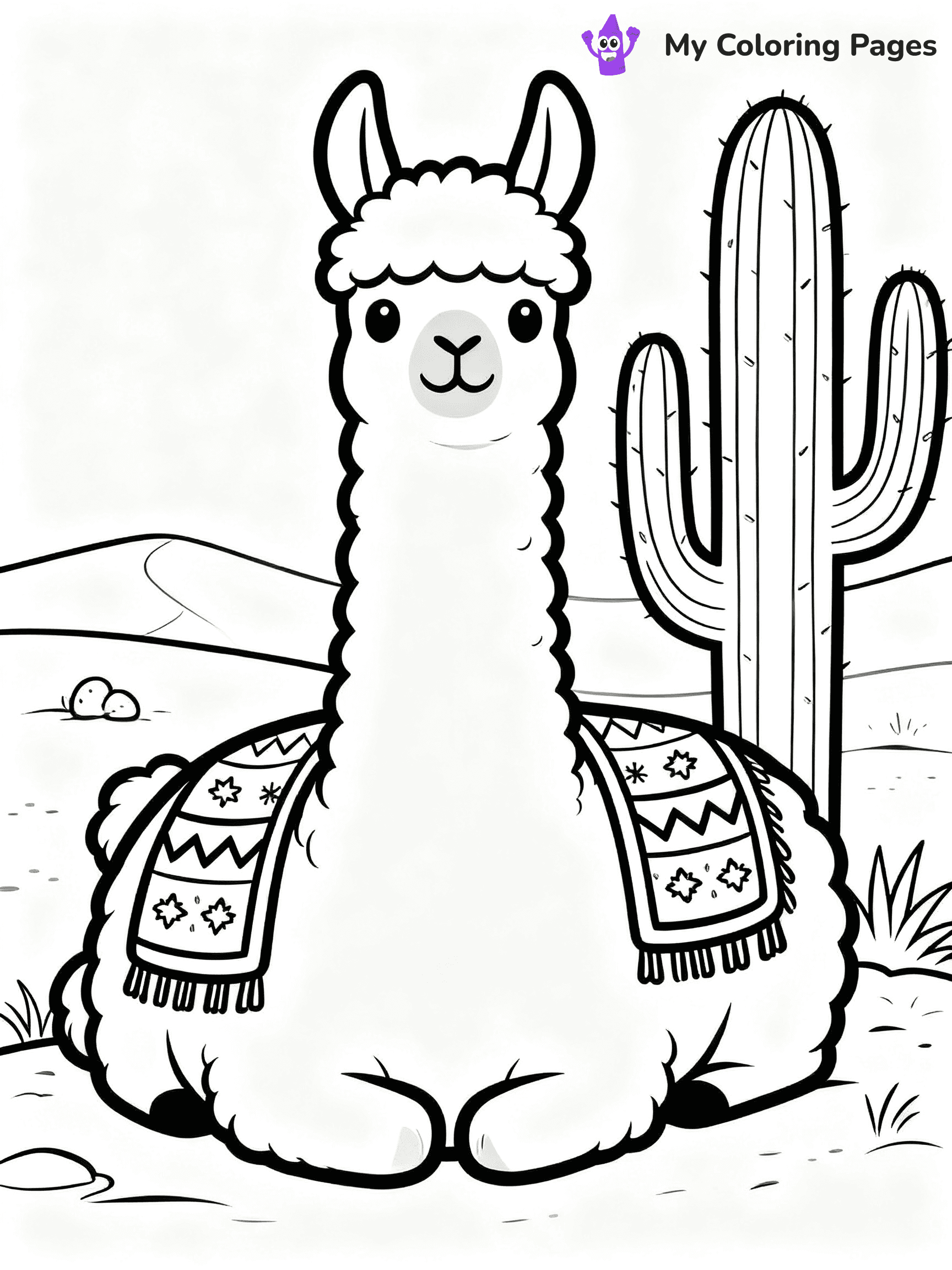 Llama Coloring Pages - 31
