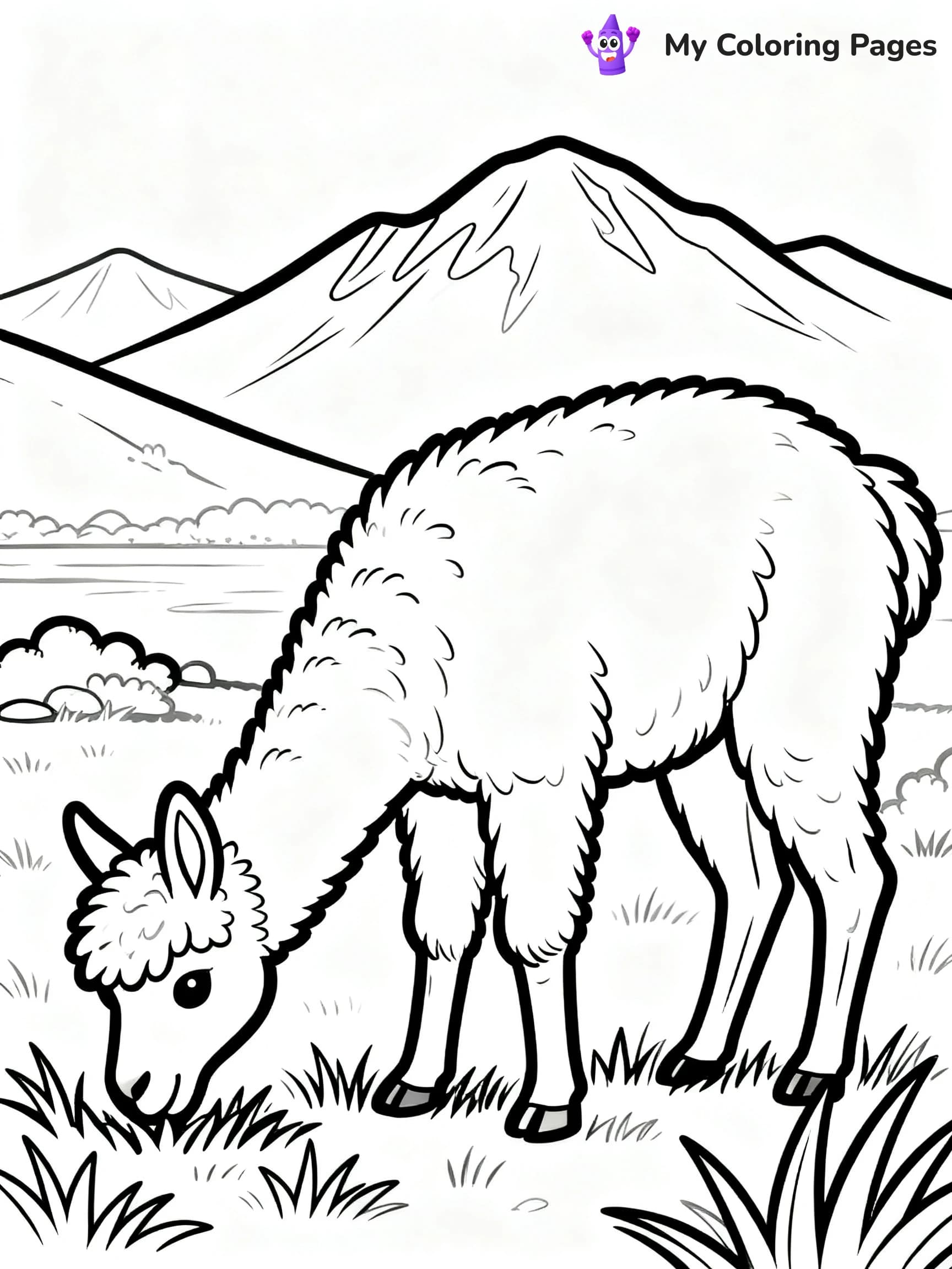 Llama Coloring Pages - 13
