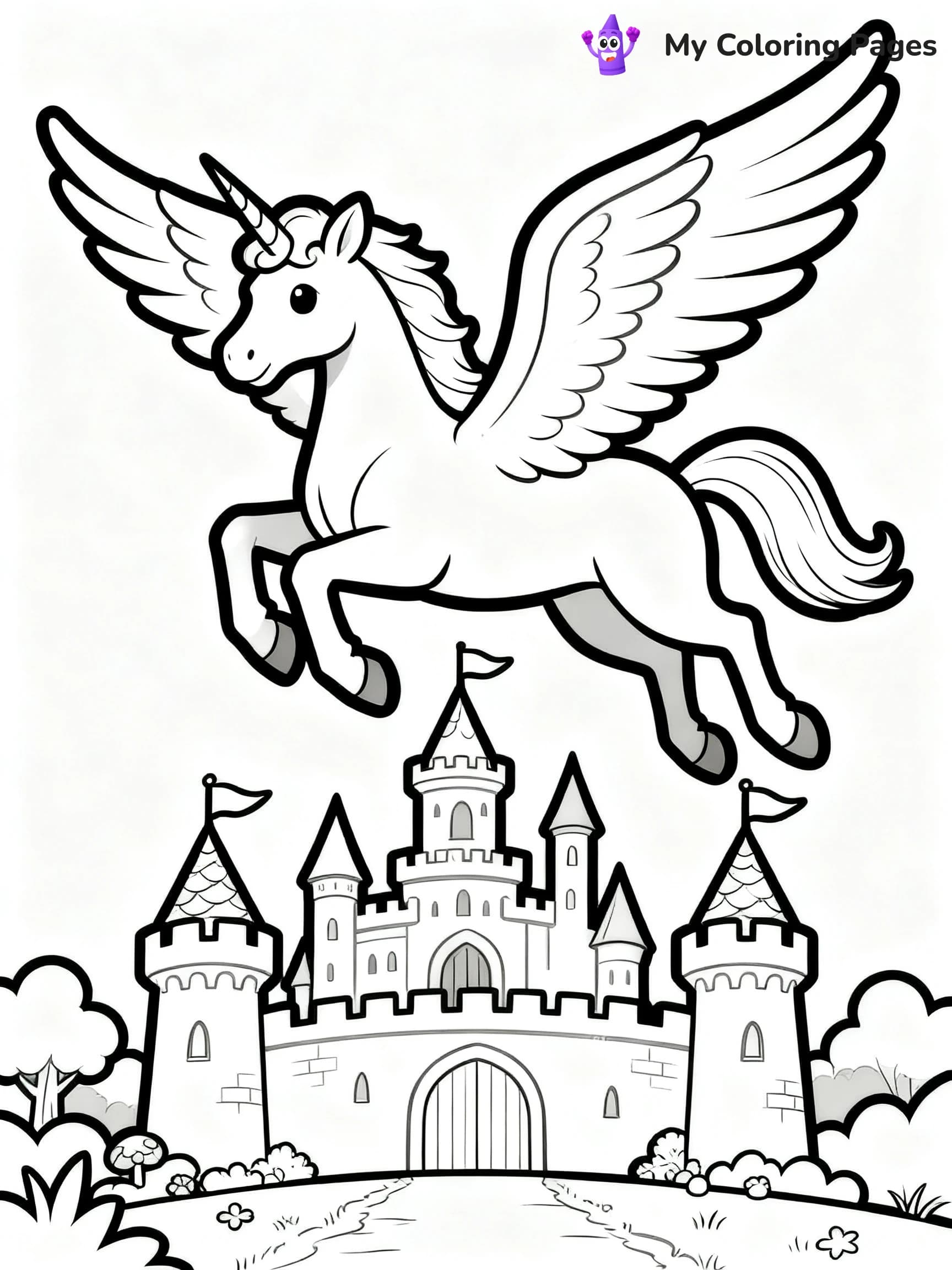 Pegasus Coloring Pages - 24