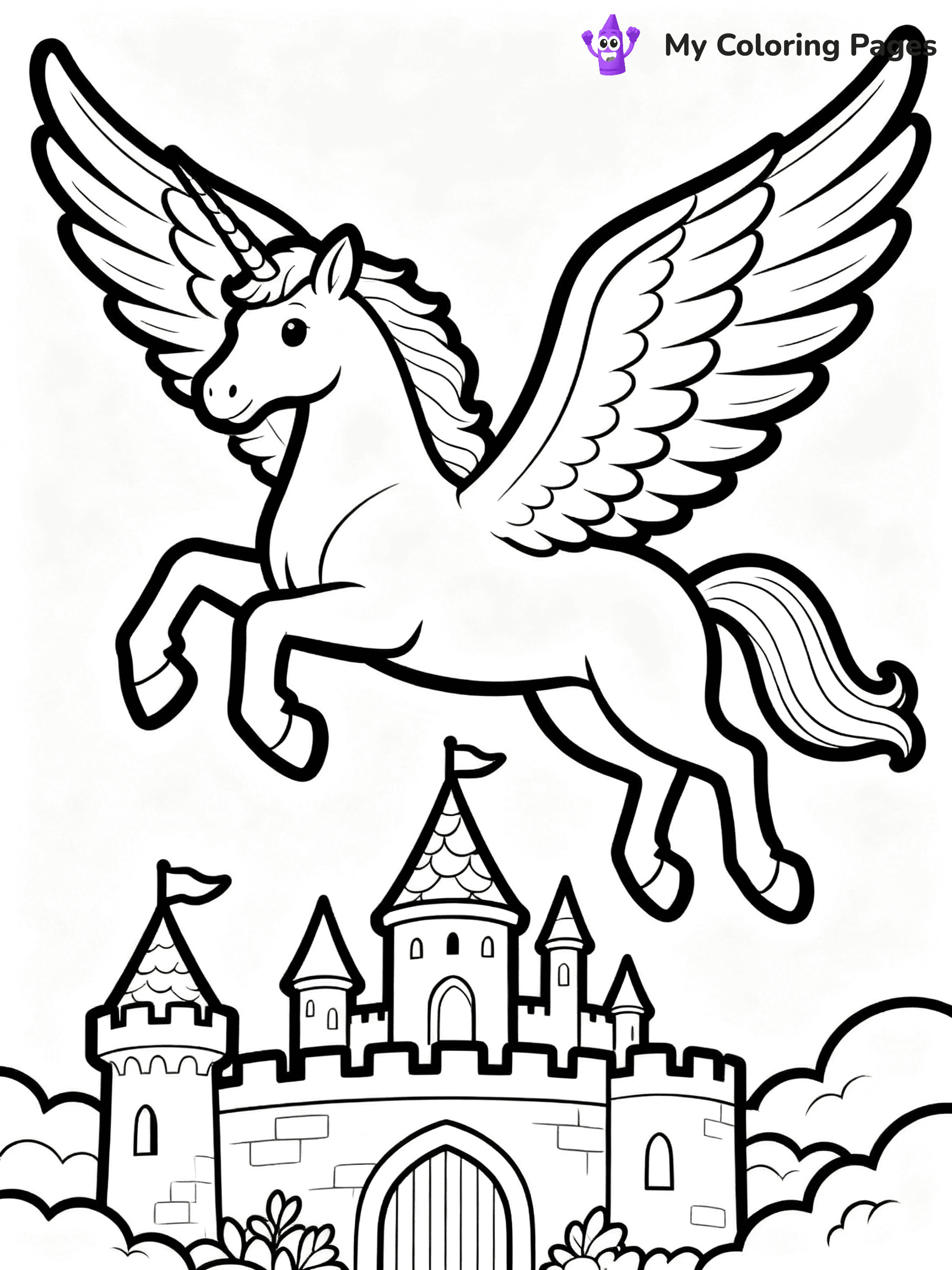 Pegasus Coloring Pages - 23
