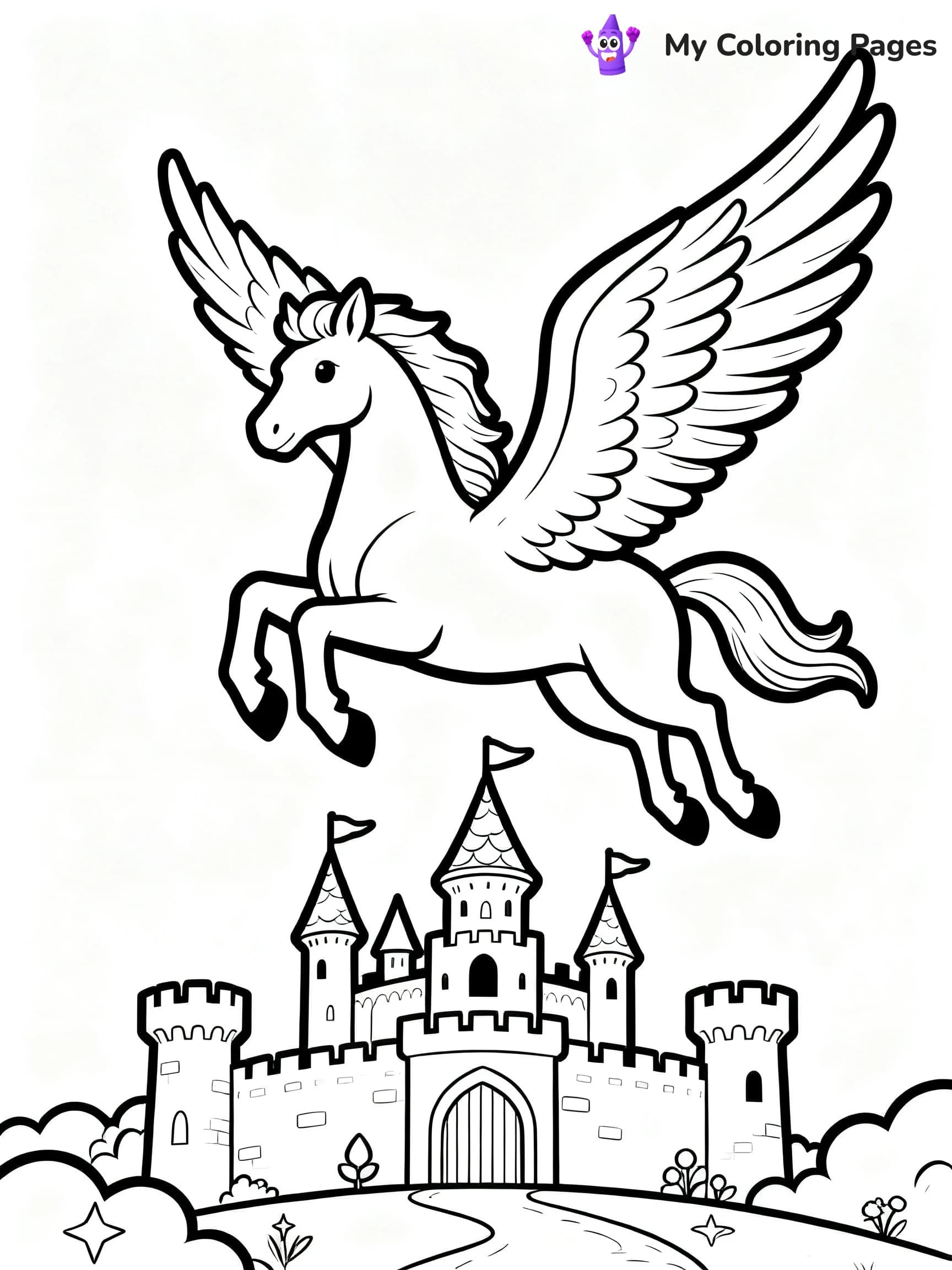Pegasus Coloring Pages - 22