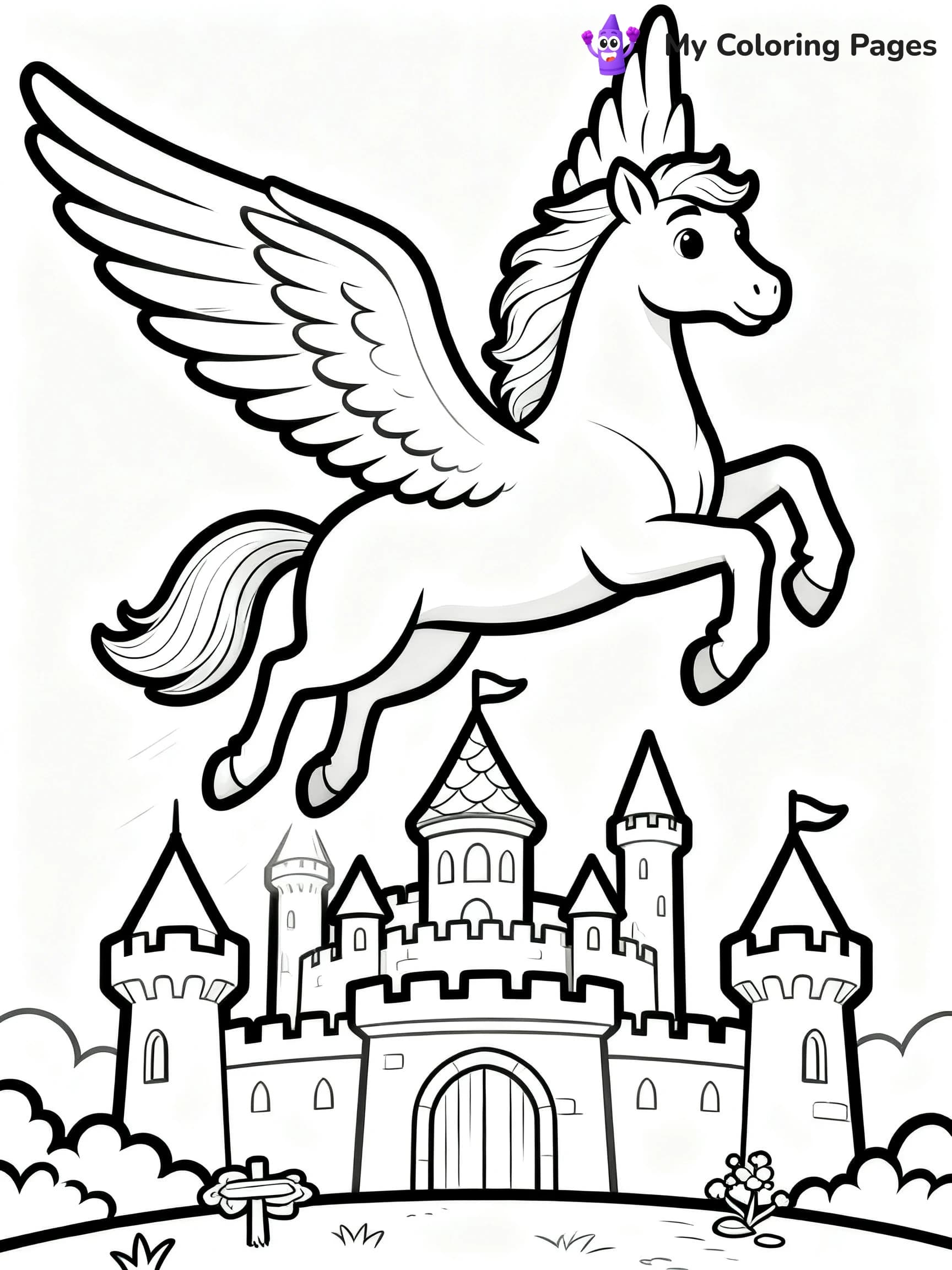 Pegasus Coloring Pages - 21
