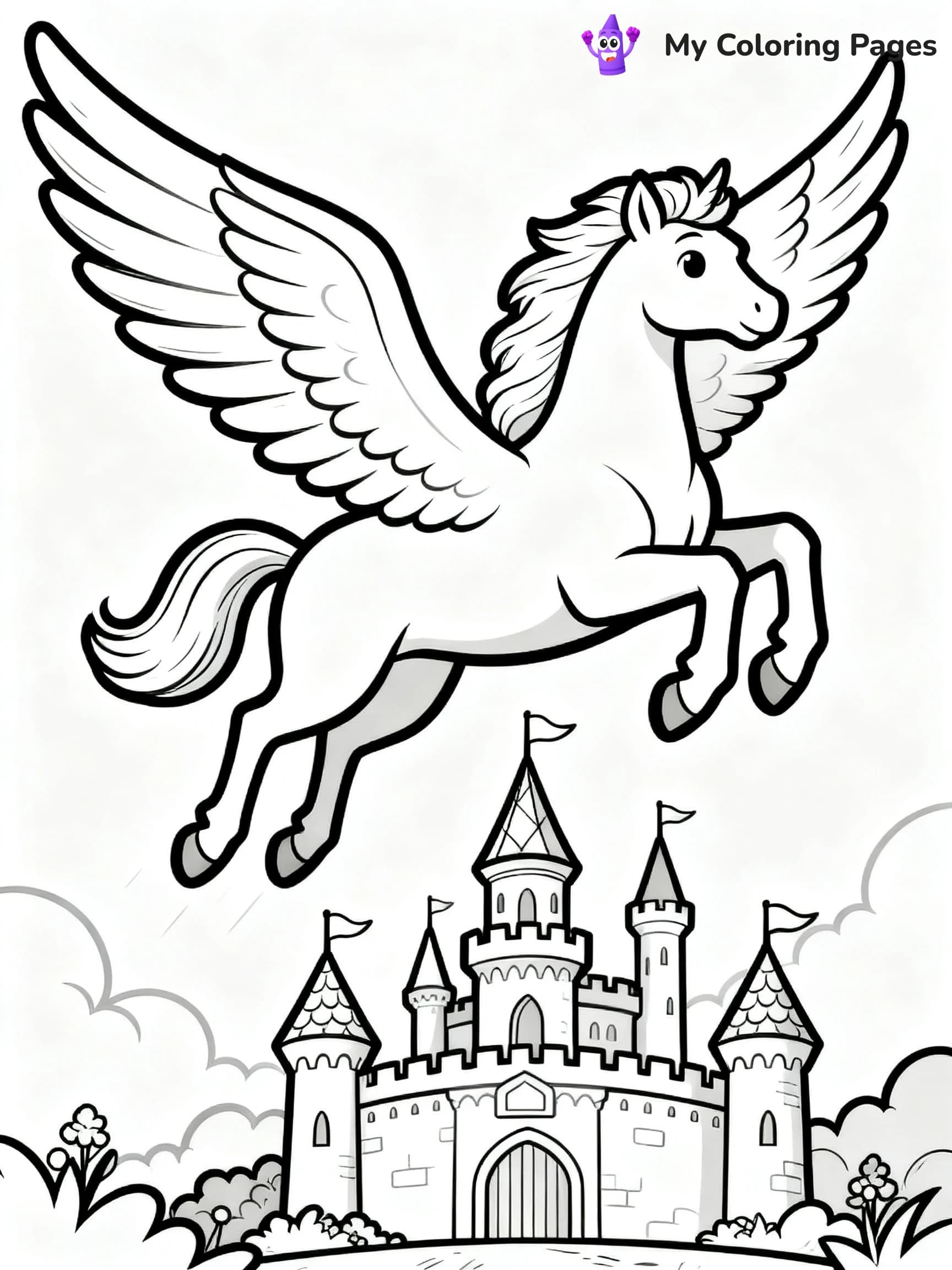 Pegasus Coloring Pages - 19