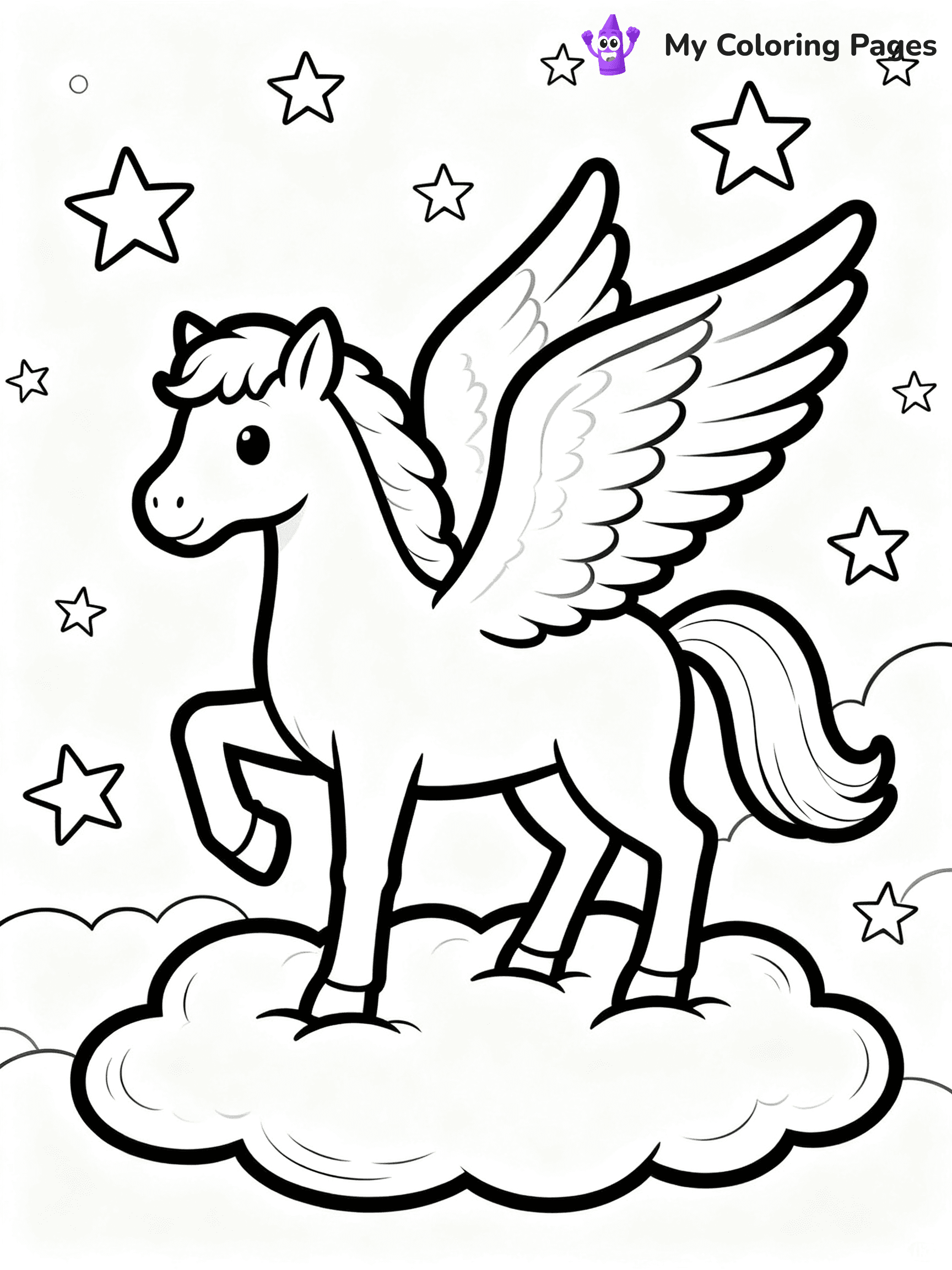 Pegasus Coloring Pages - 17