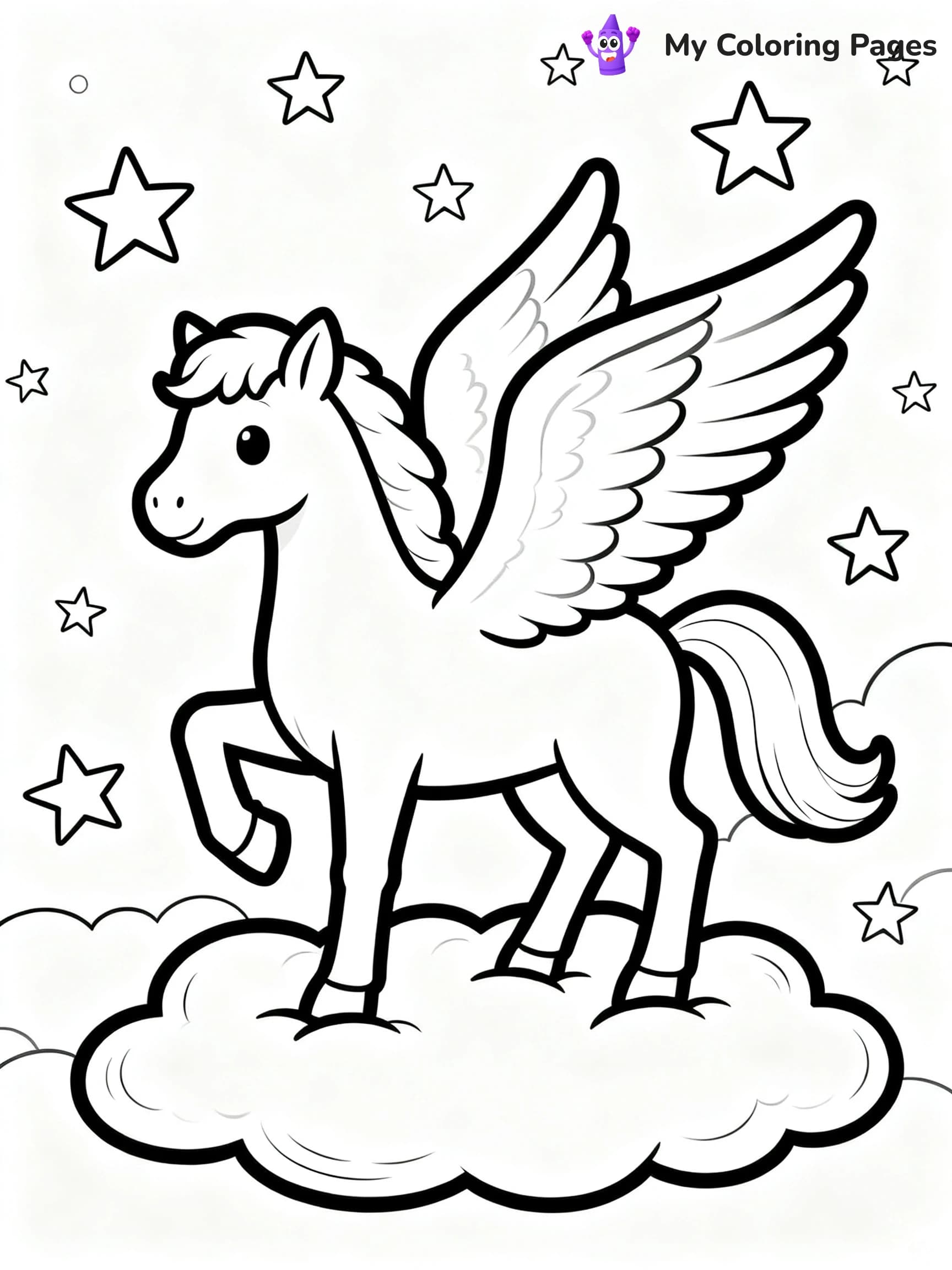 Pegasus Coloring Pages - 17