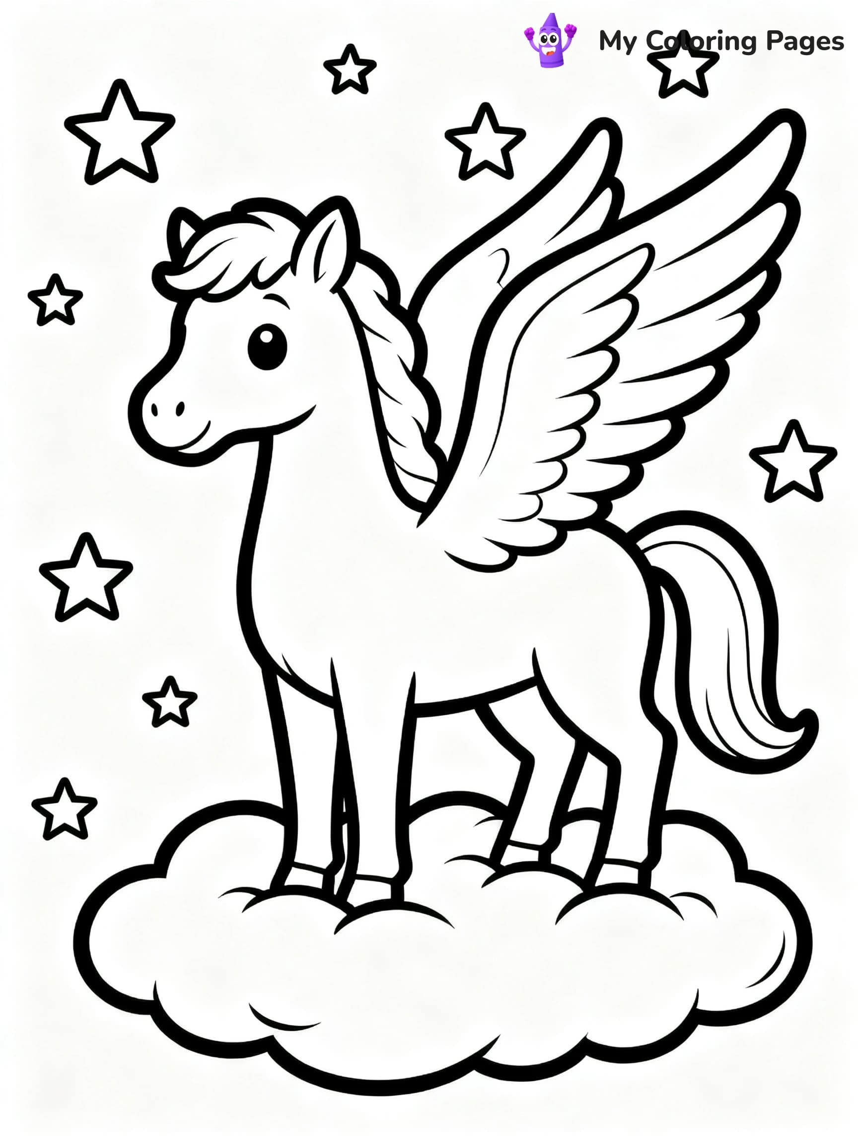 Pegasus Coloring Pages - 16