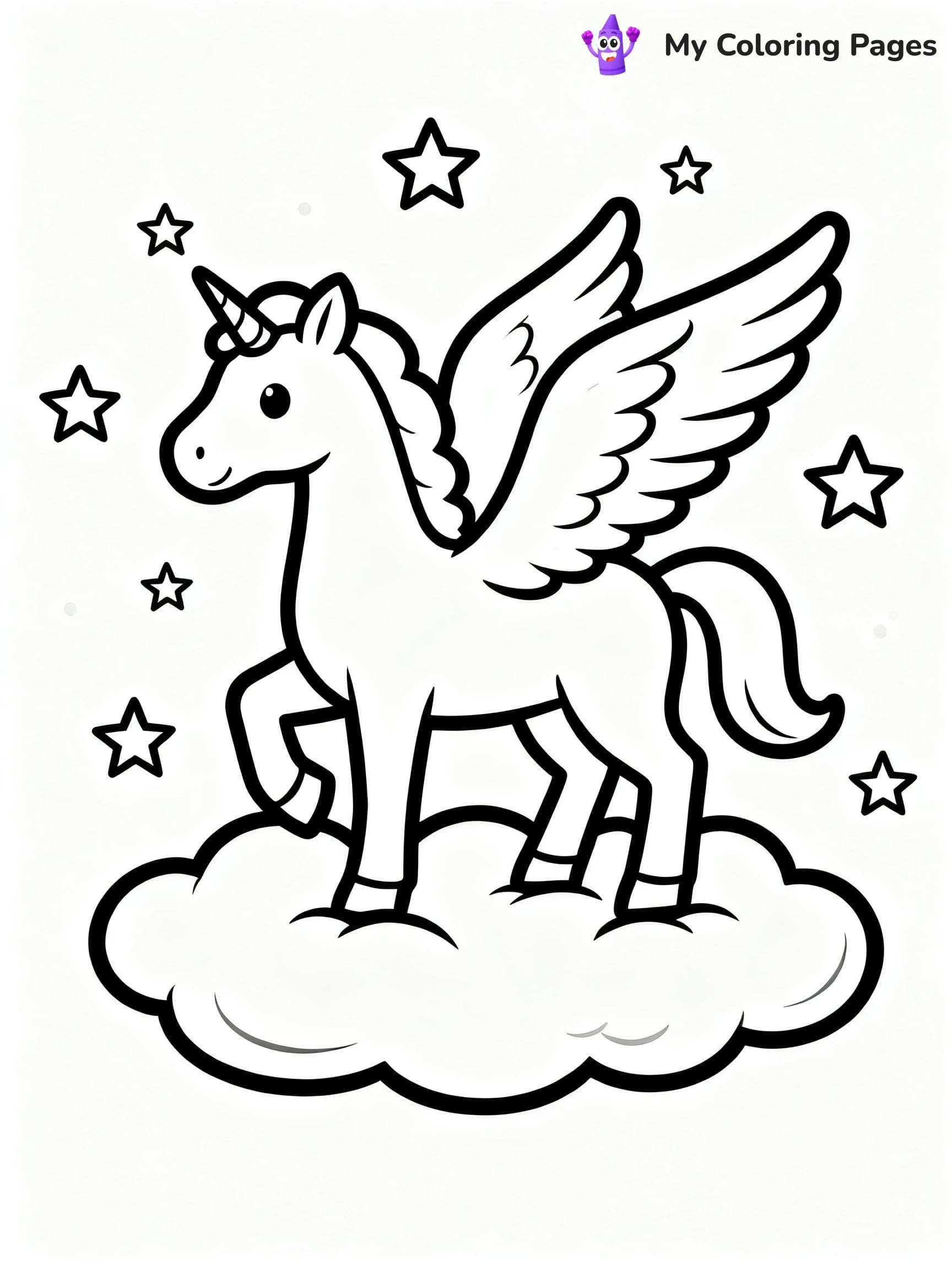 Pegasus Coloring Pages - 15