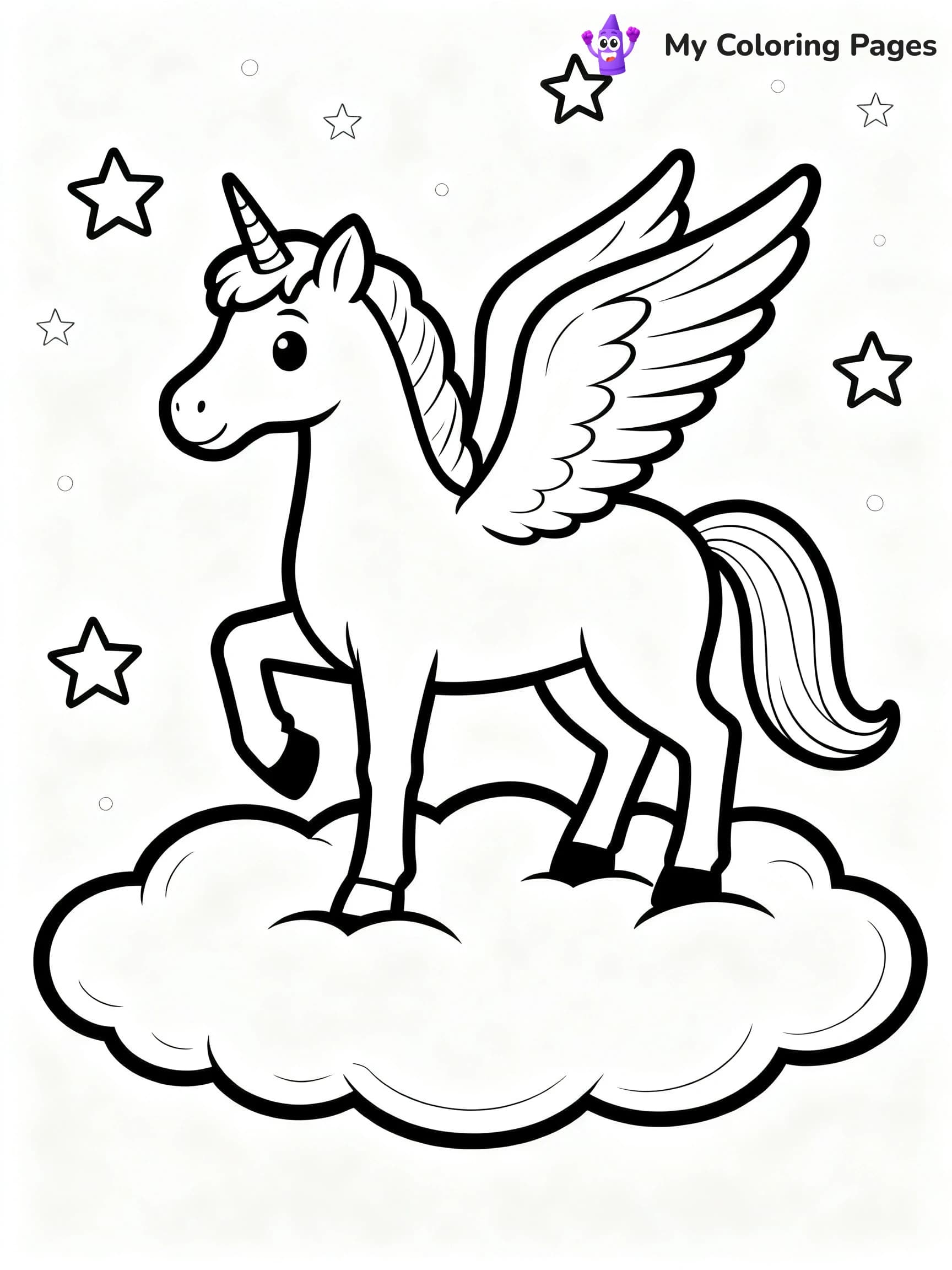 Pegasus Coloring Pages - 14