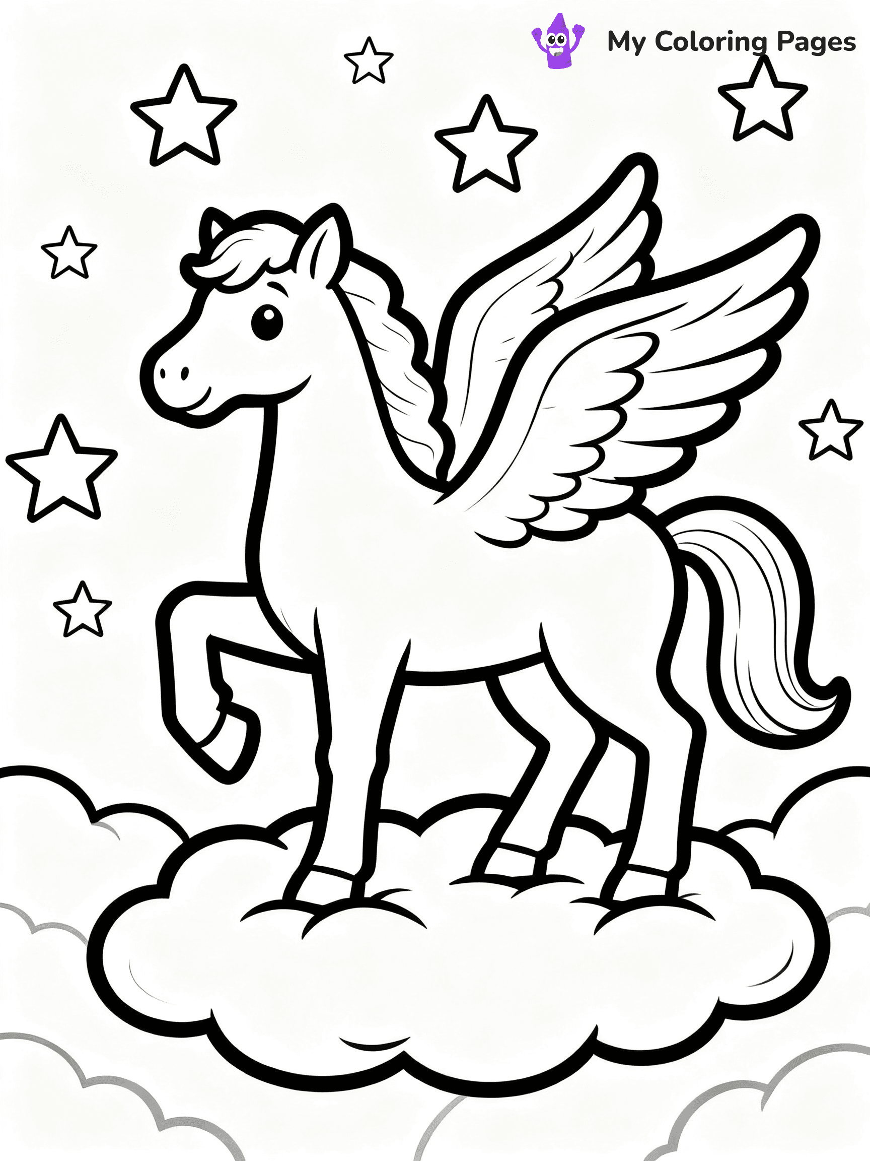 Pegasus Coloring Pages - 13