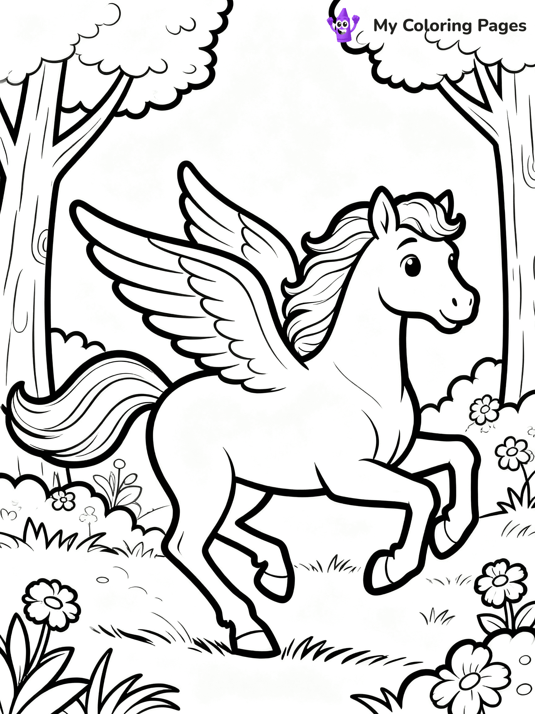 Pegasus Coloring Pages - 11