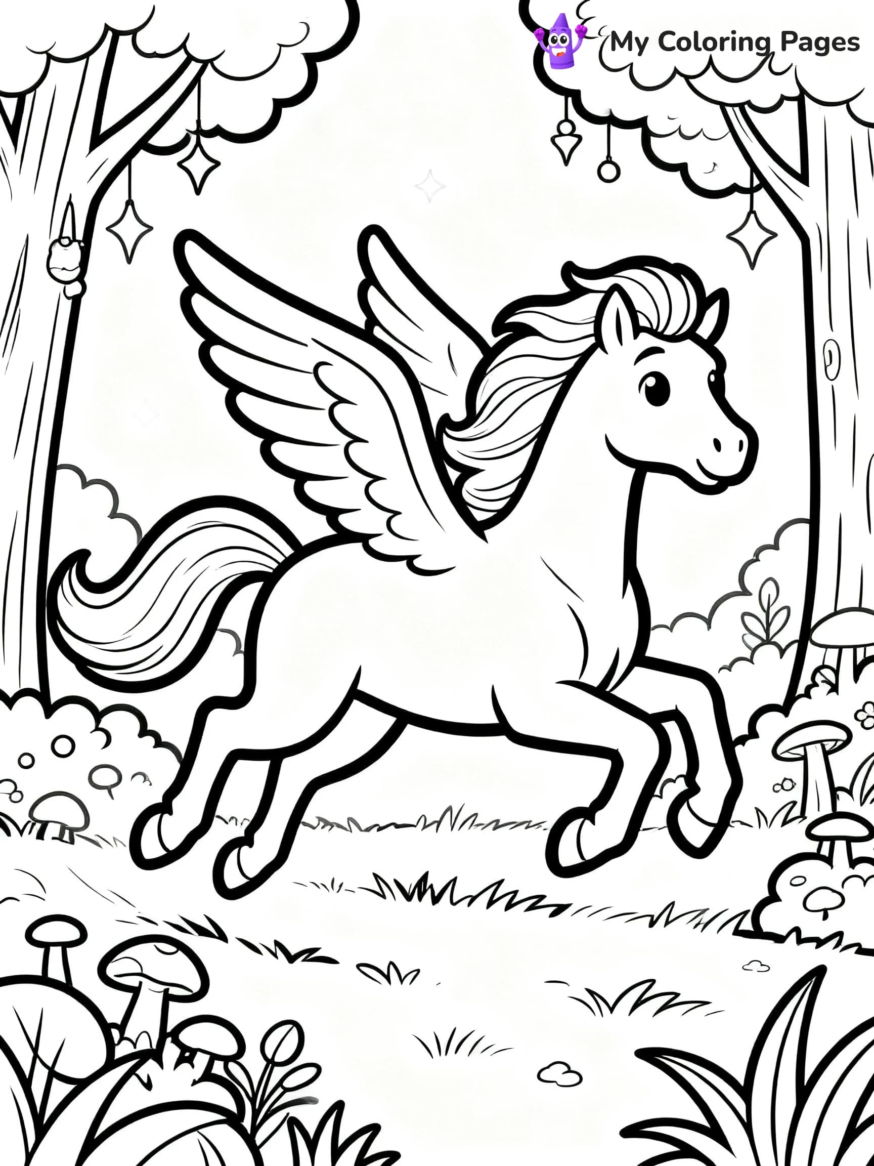 Pegasus Coloring Pages - 9