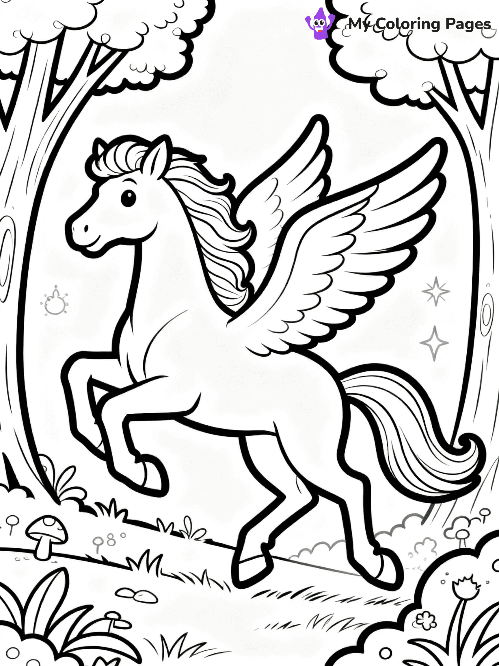Pegasus Coloring Pages - 8