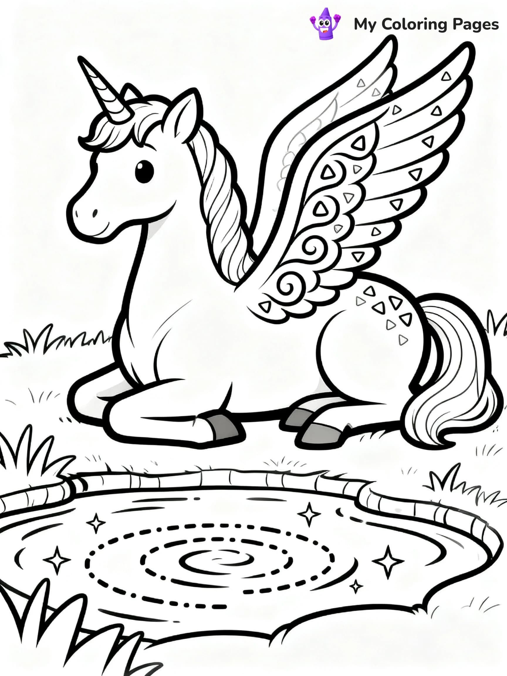Pegasus Coloring Pages - 3