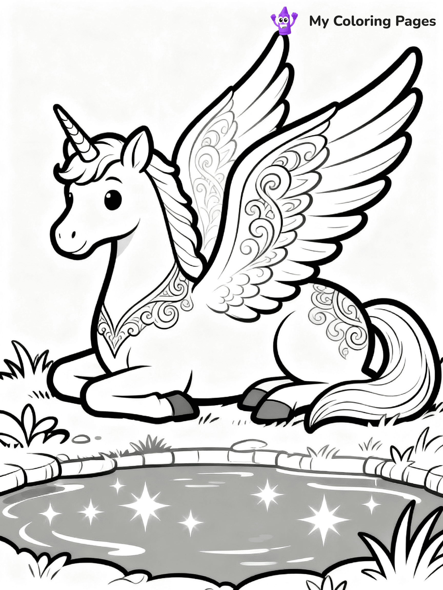 Pegasus Coloring Pages - 2
