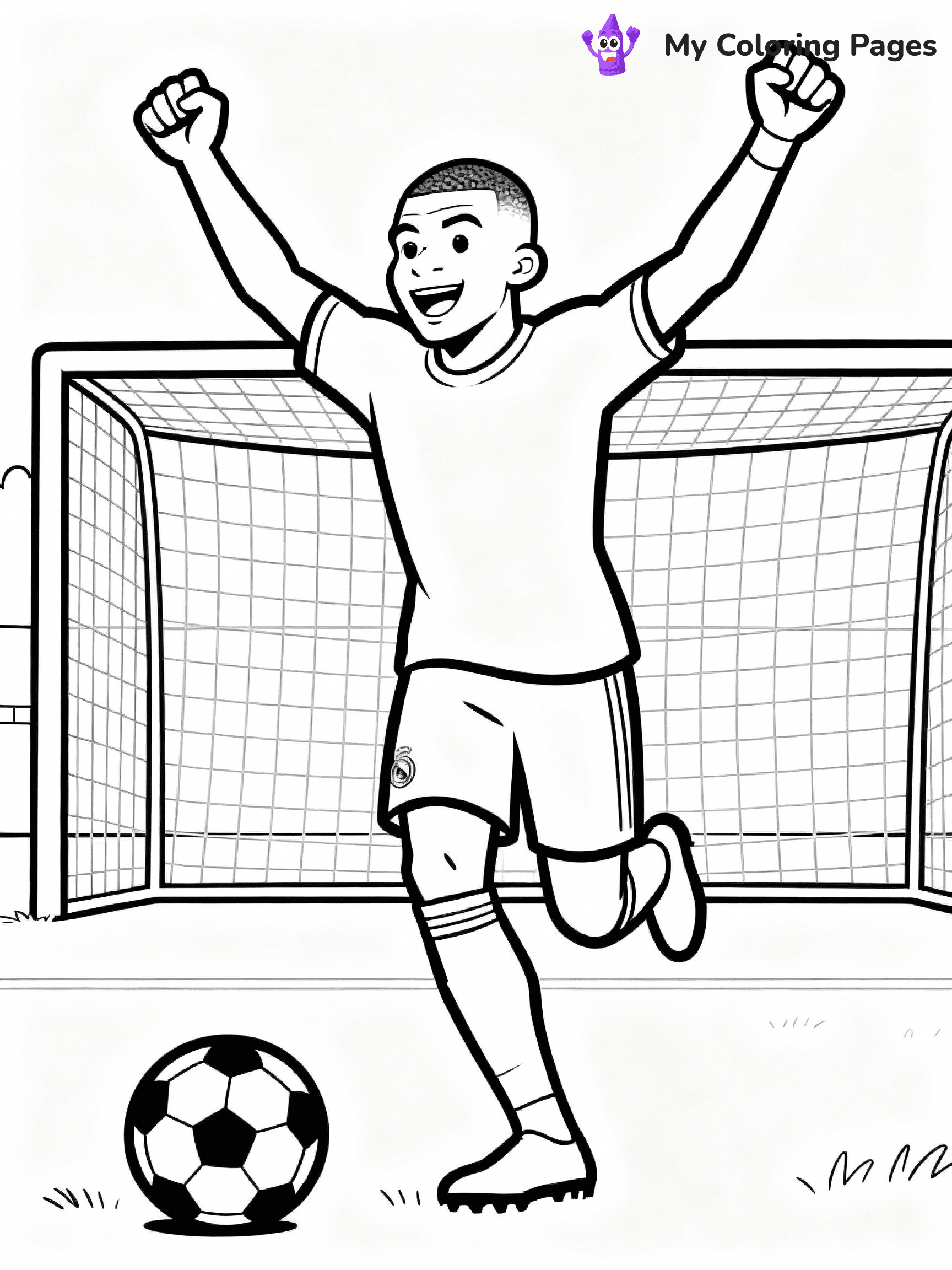 Kylian Mbappe Coloring Pages - 20