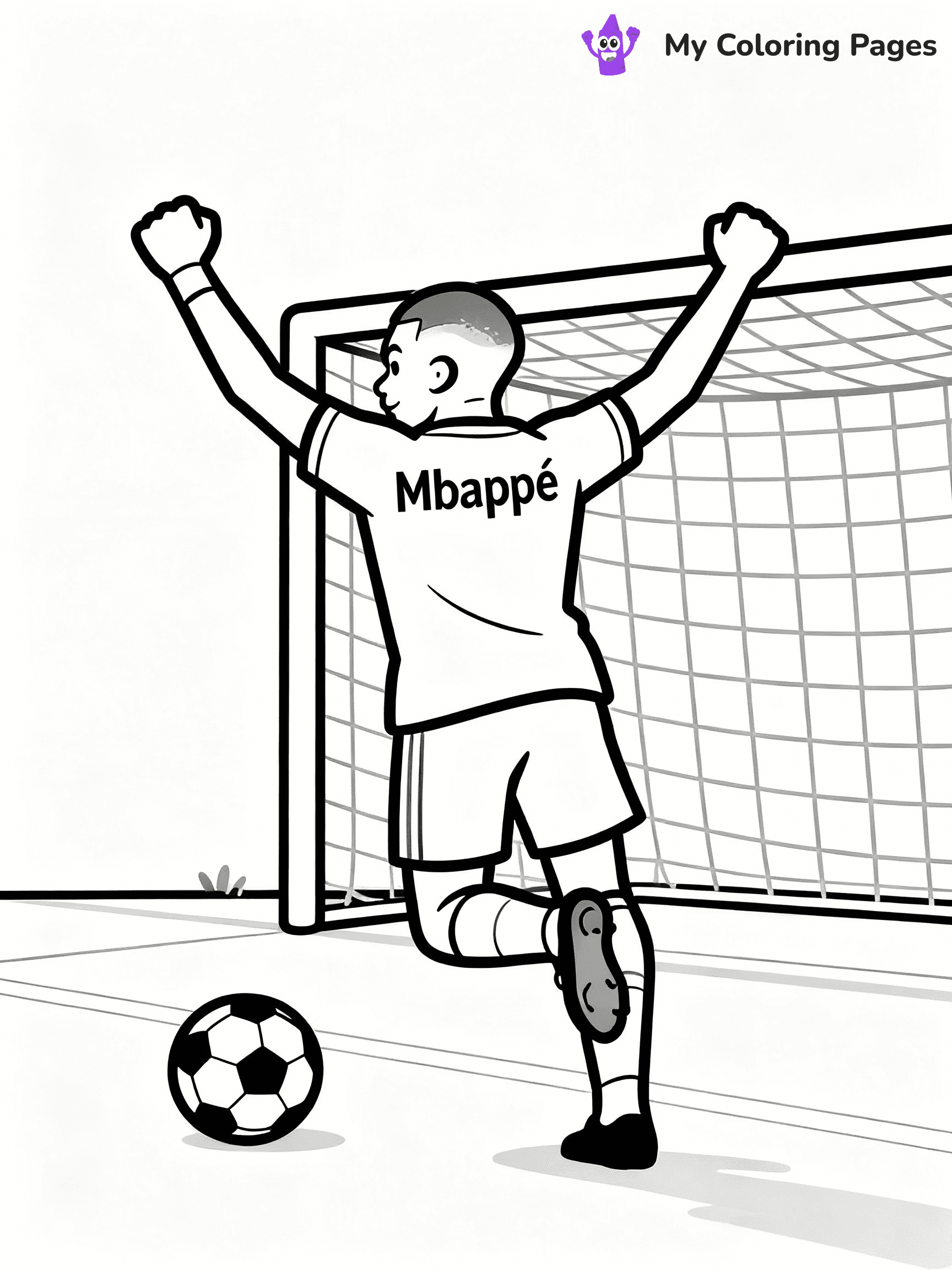 Kylian Mbappe Coloring Pages - 19