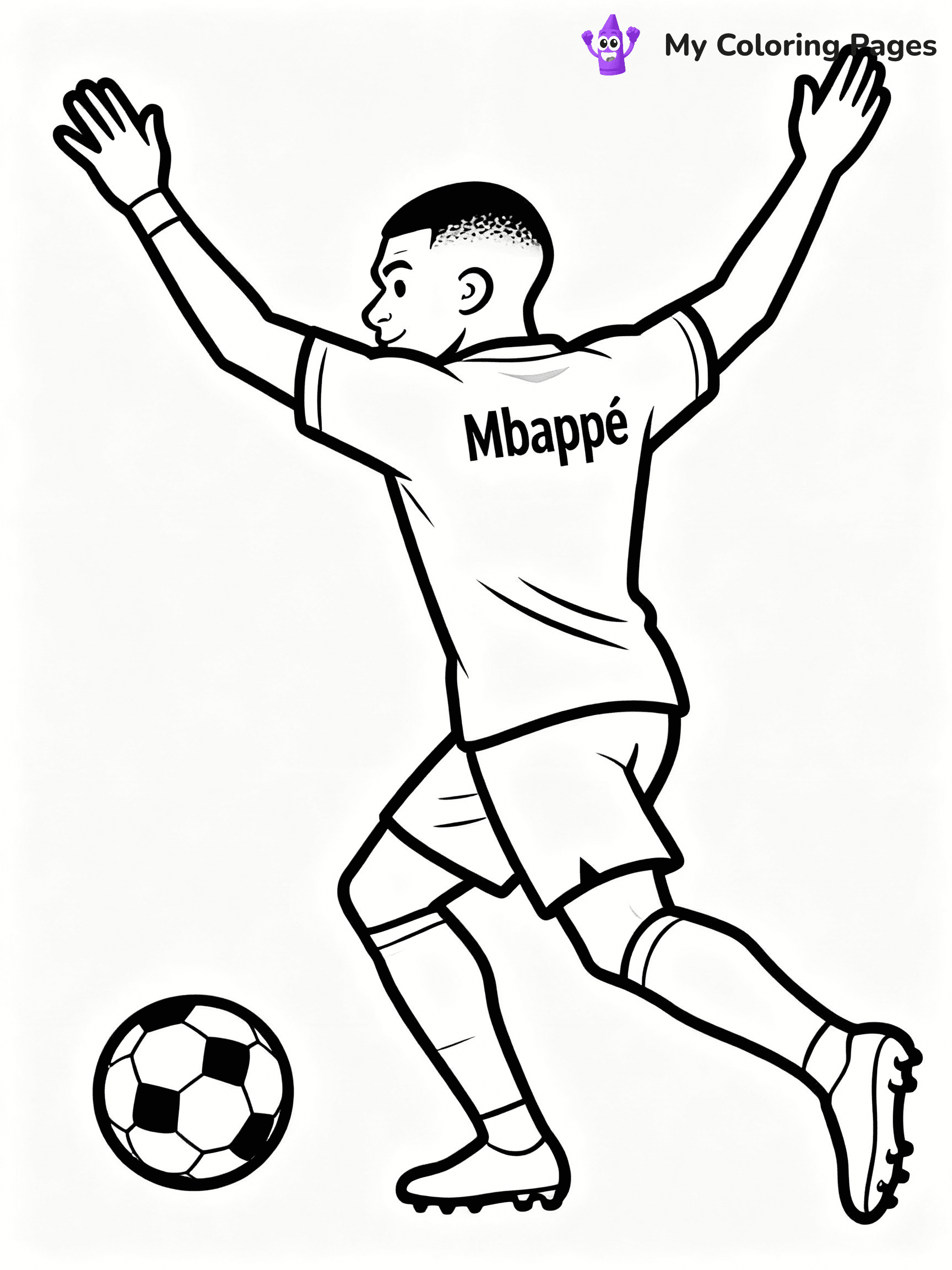 Kylian Mbappe Coloring Pages - 18