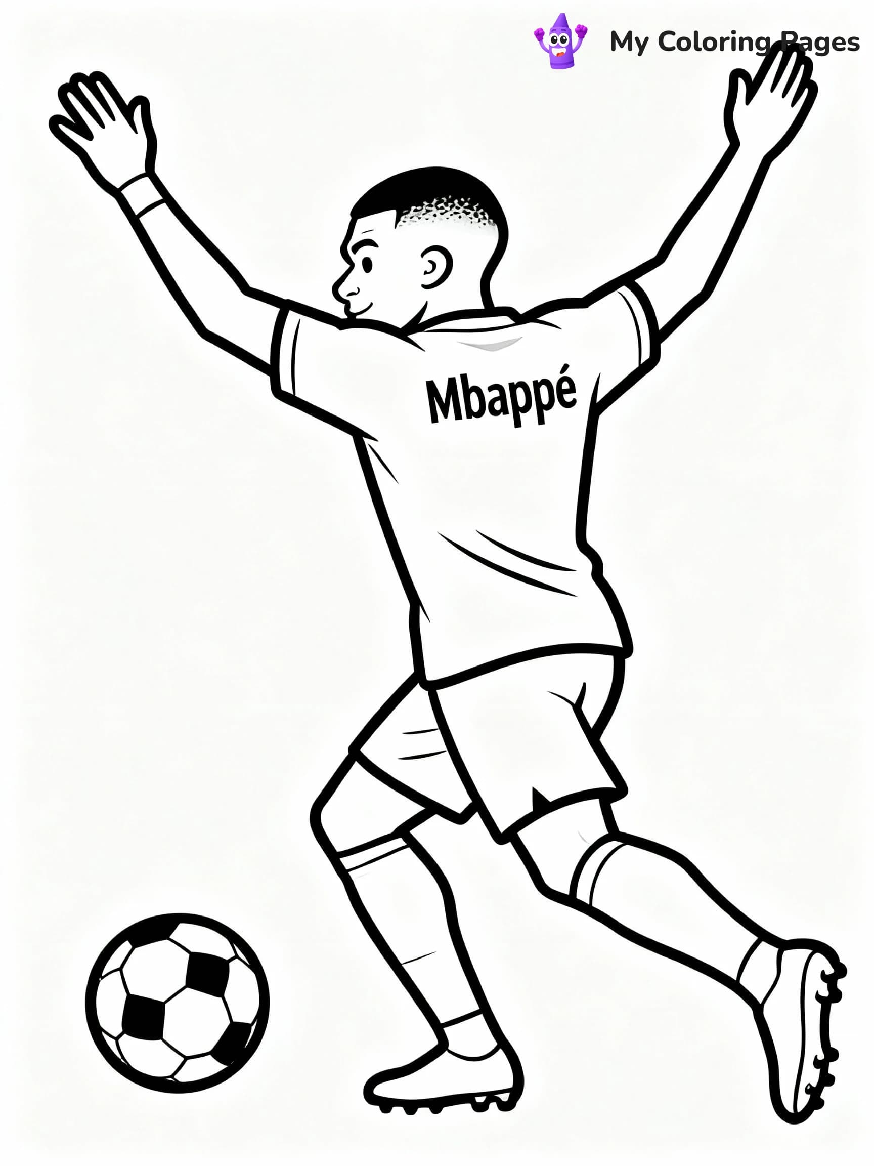 Kylian Mbappe Coloring Pages - 18