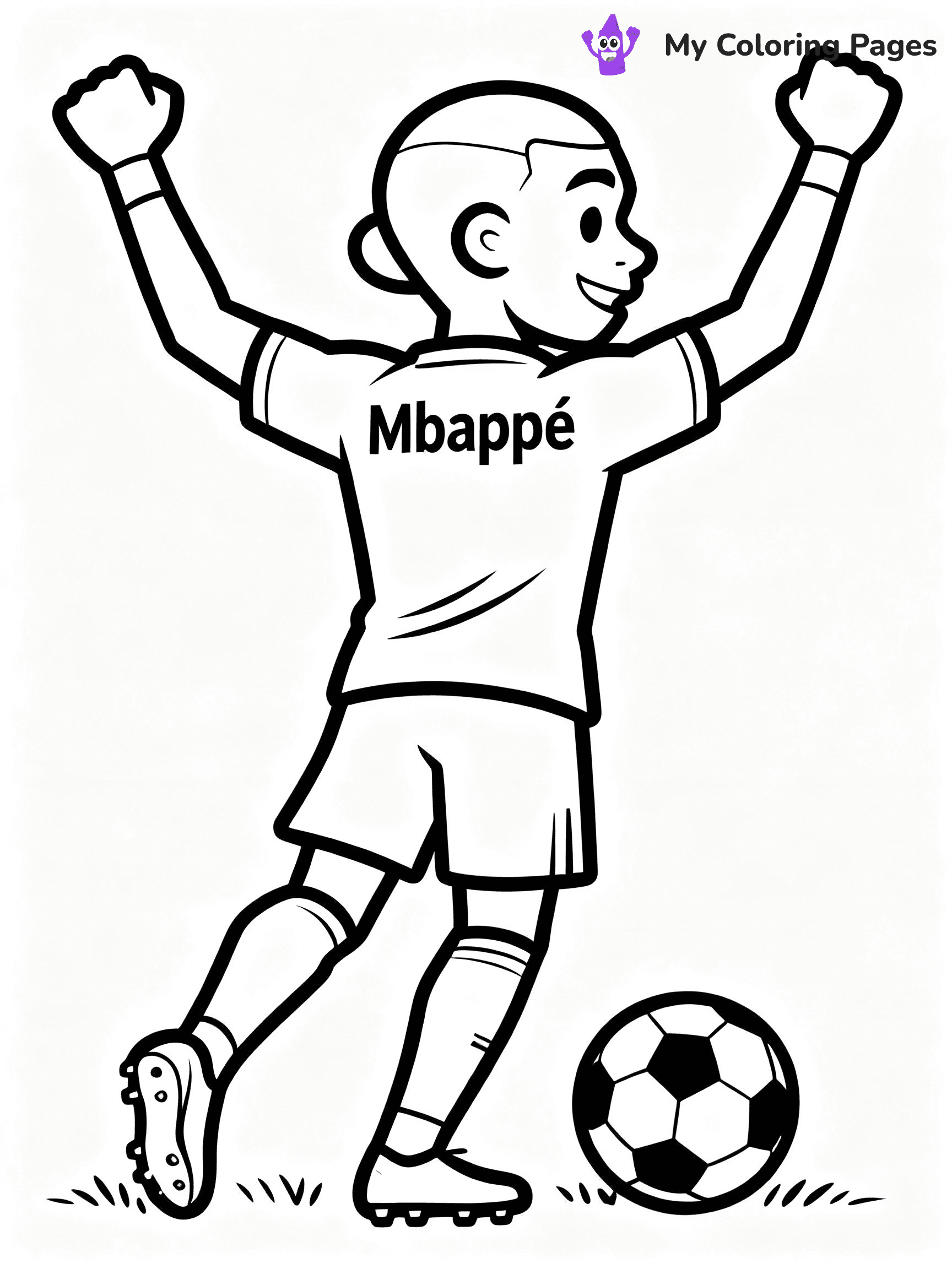 Kylian Mbappe Coloring Pages - 17