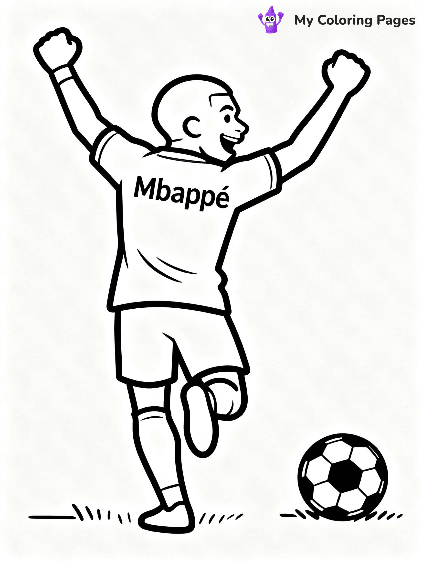 Kylian Mbappe Coloring Pages - 13